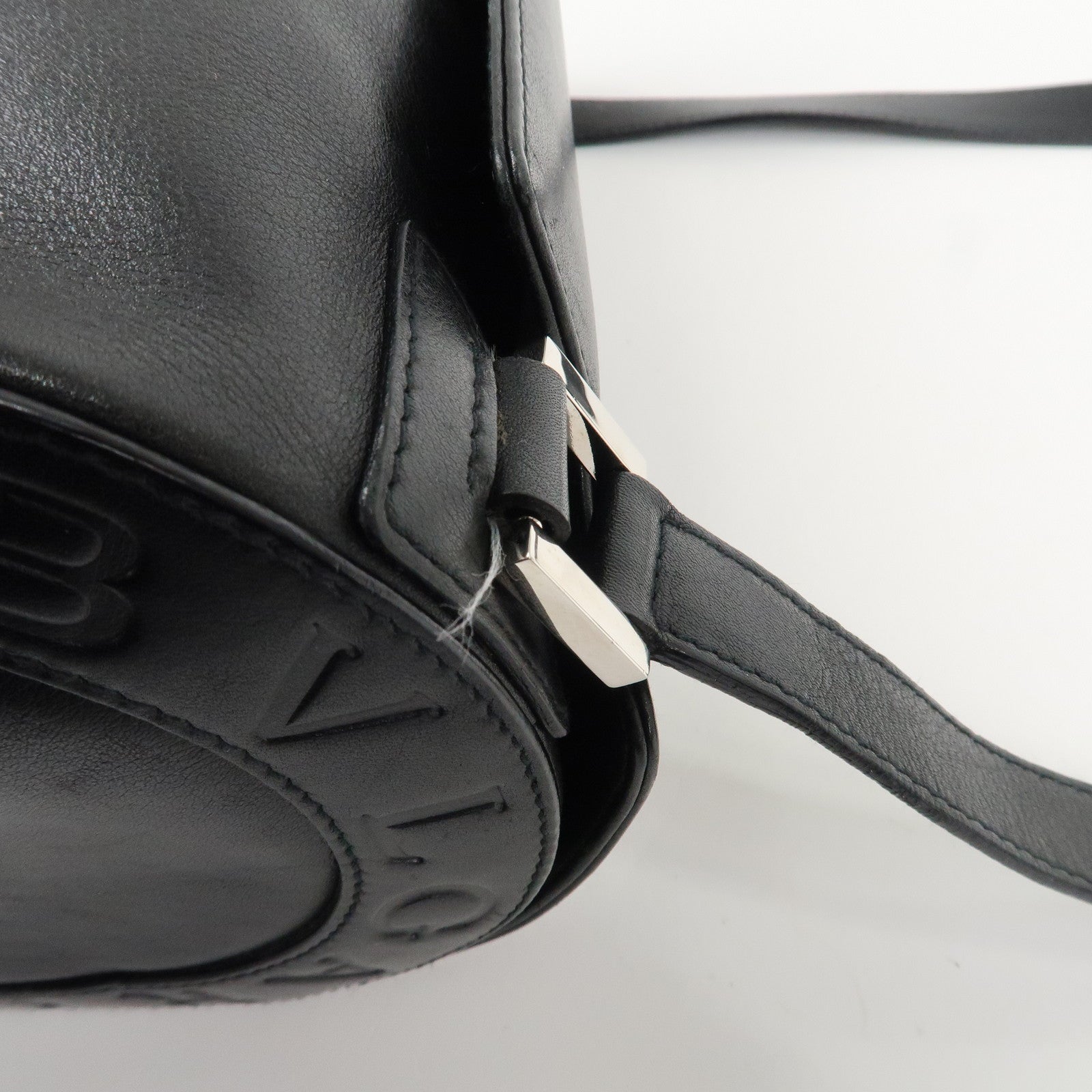 BVLGARI B-zero 1 Drum Leather Shoulder Bag Black