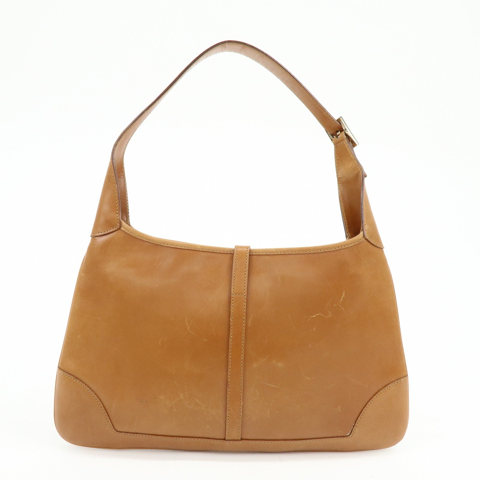 GUCCI Kandinsky Leather Shoulder Bag Hand Bag Brown 001.4057