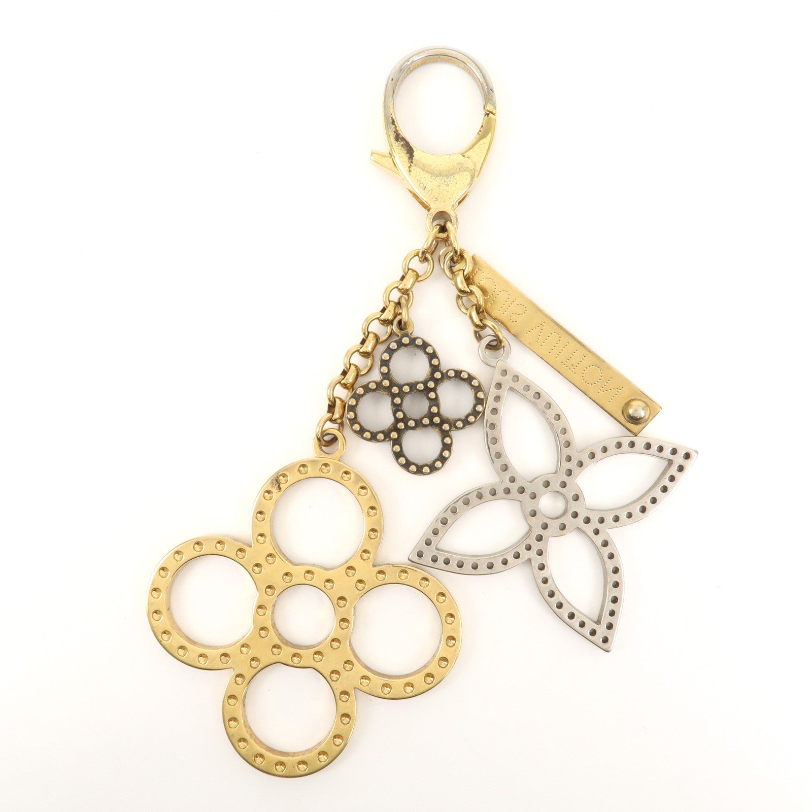 Louis Vuitton Monogram Bijoux Sac Tapage Bag Charm Gold M66350