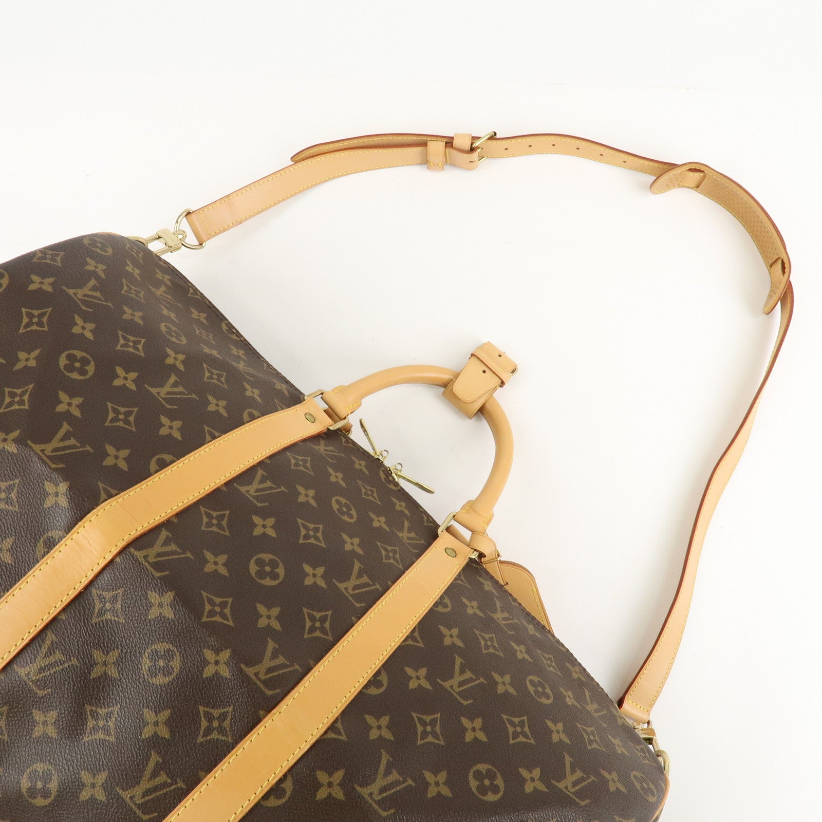 Louis Vuitton Monogram Keep All Bandouliere 50 Boston Bag M41416 Used