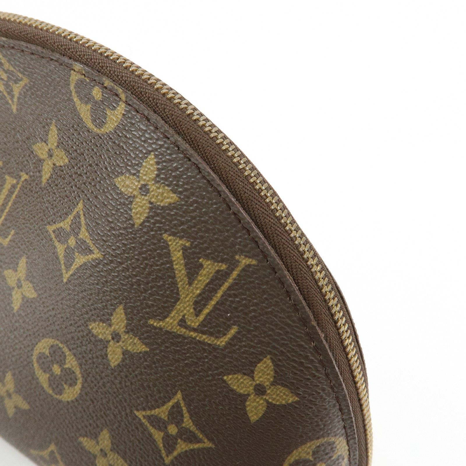 Louis Vuitton Monogram Trousse Demi Ronde Cosmetic Pouch M47520