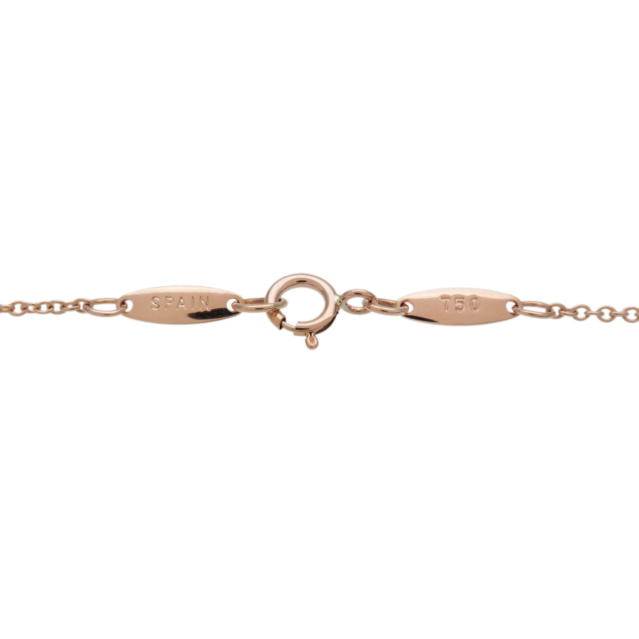 Tiffany & Co By The Yard 1P Diamond Necklace 0.08ct K18PG 750PG
