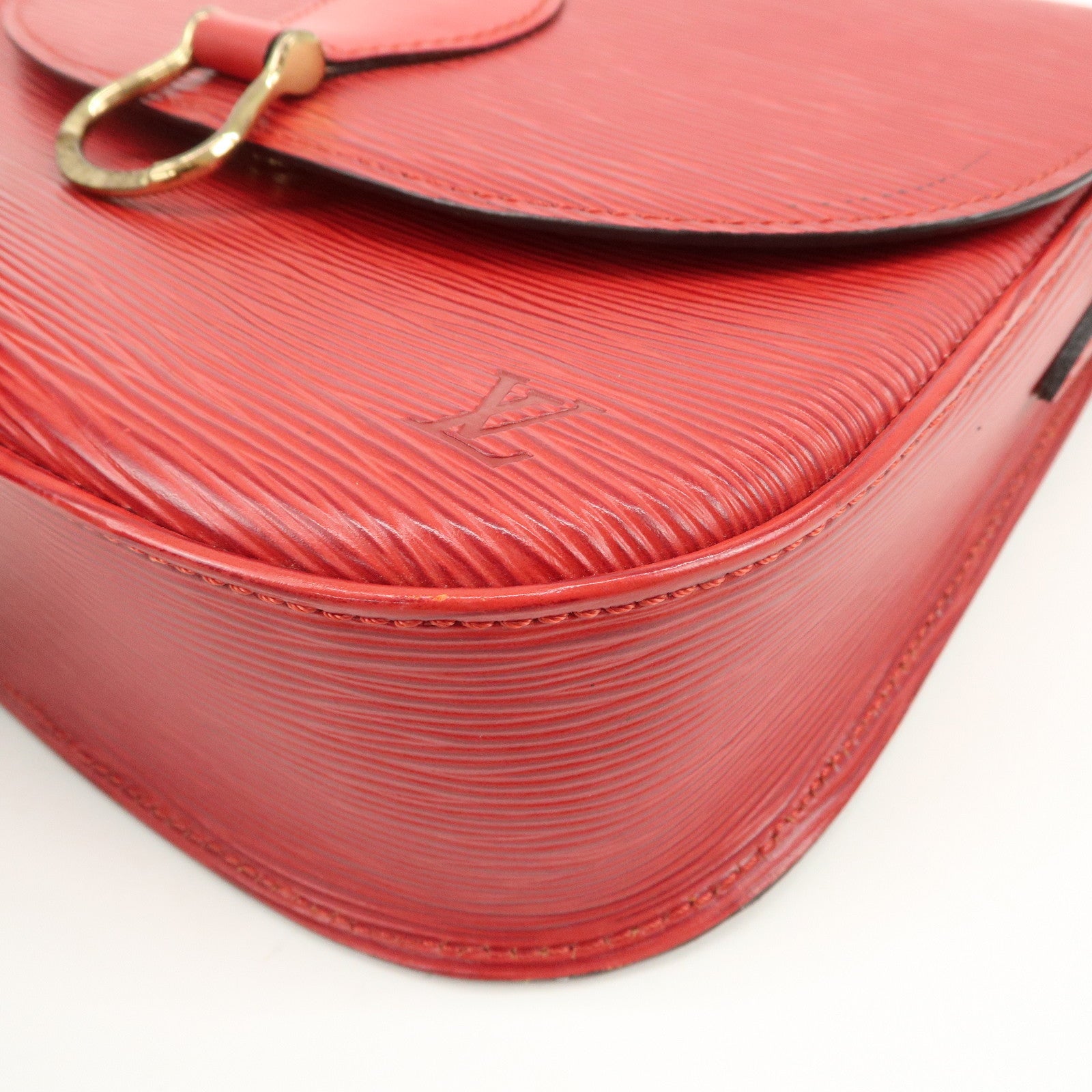 Louis Vuitton Epi Saint Cloud Shoulder Bag Crossbody Bag Red M52197