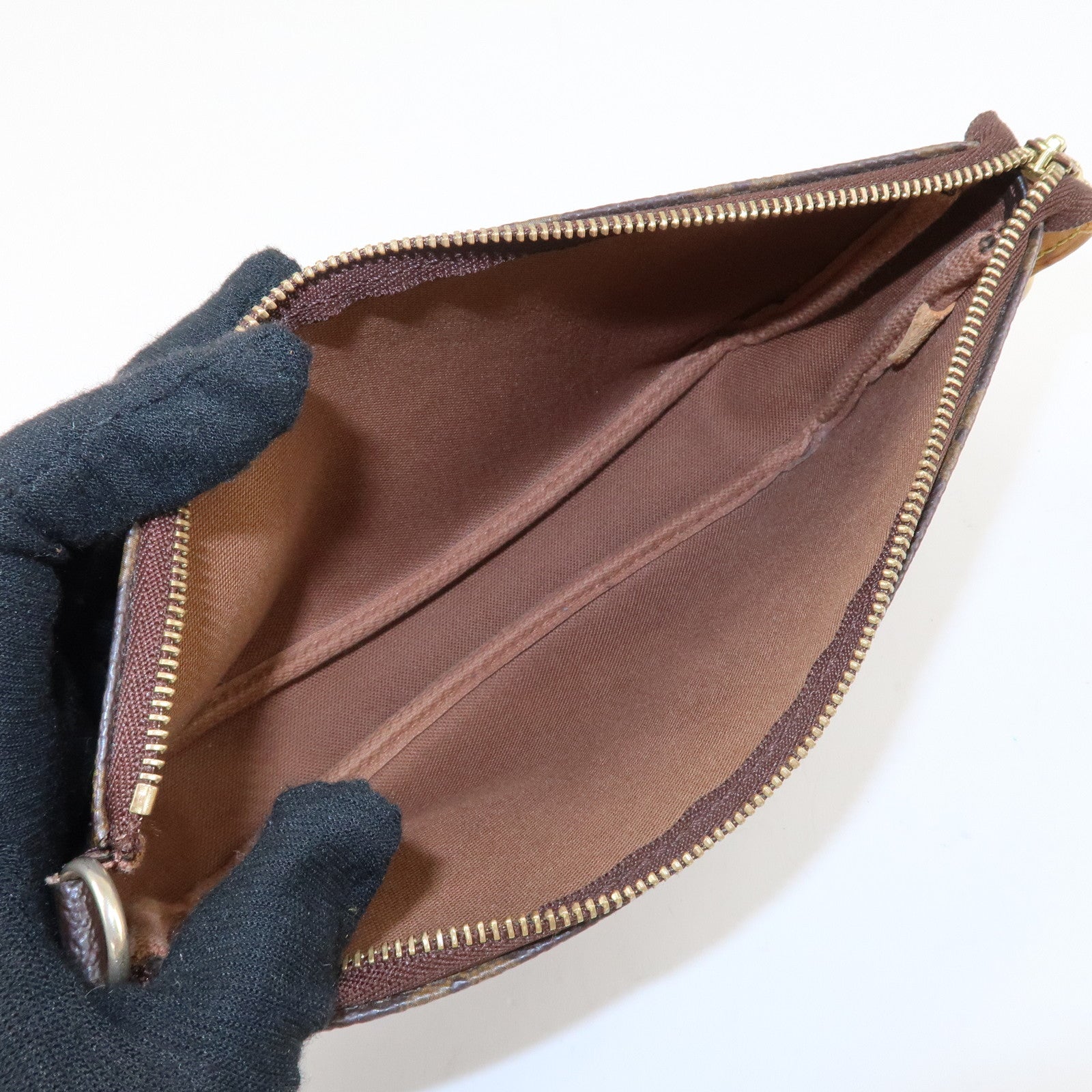 Louis Vuitton Monogram Pochette Accessoires Pouch Hand Bag M51980 Used