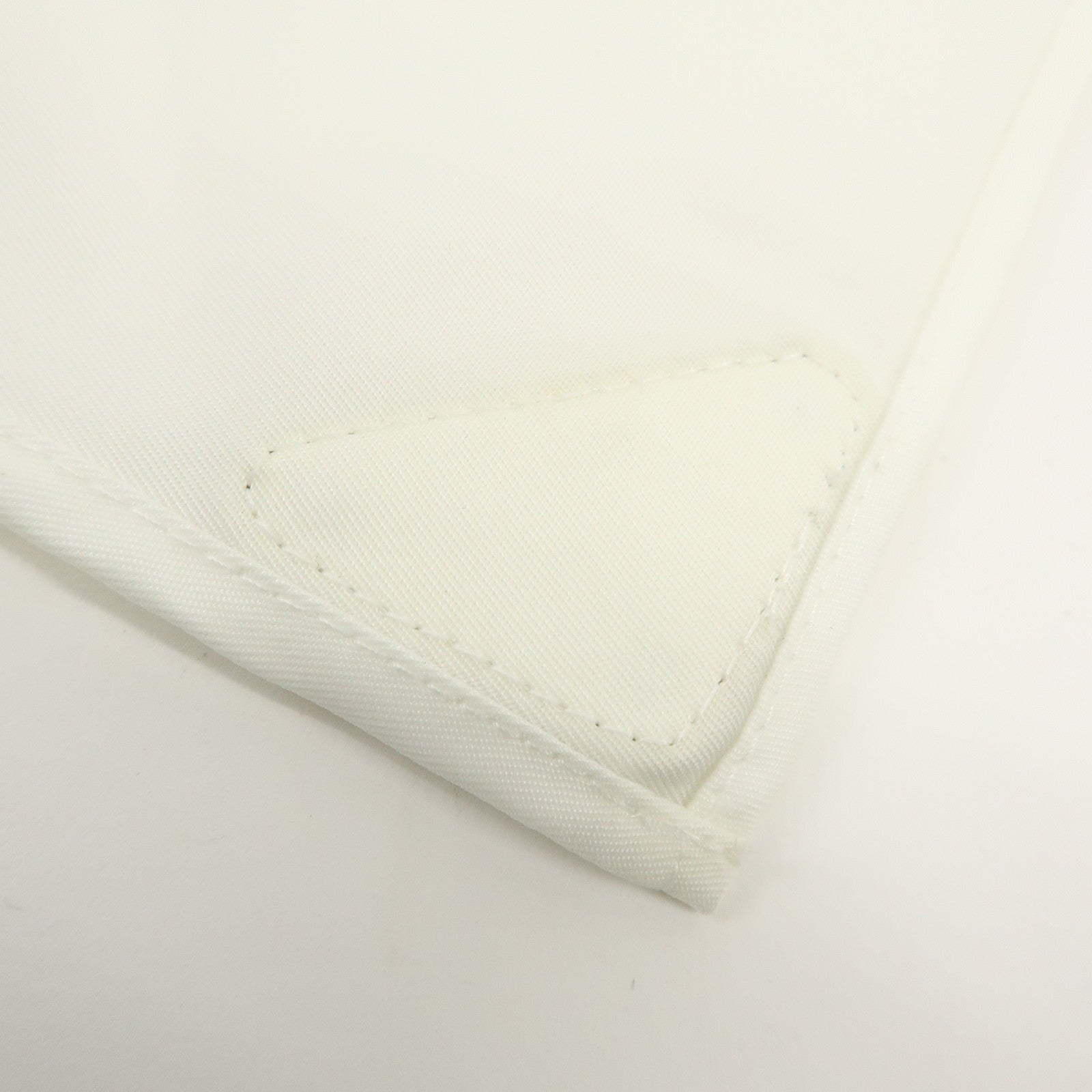 PRADA Triangle Logo Re-Nylon Scarf White 2FF036