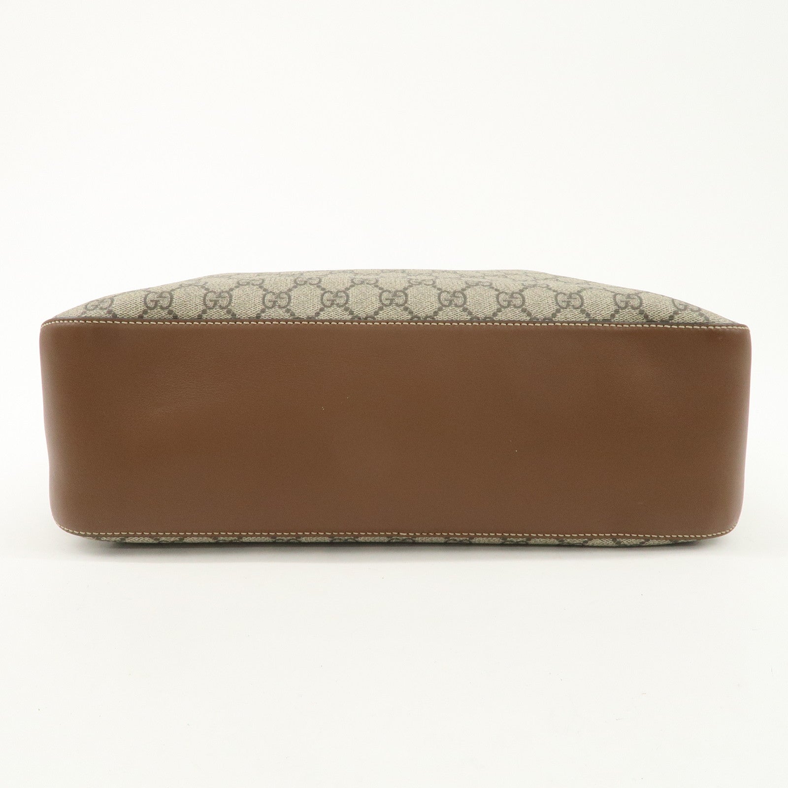 GUCCI GG Supreme Leather 2WAY Bag Shoulder Bag Beige Brown 477324 Used