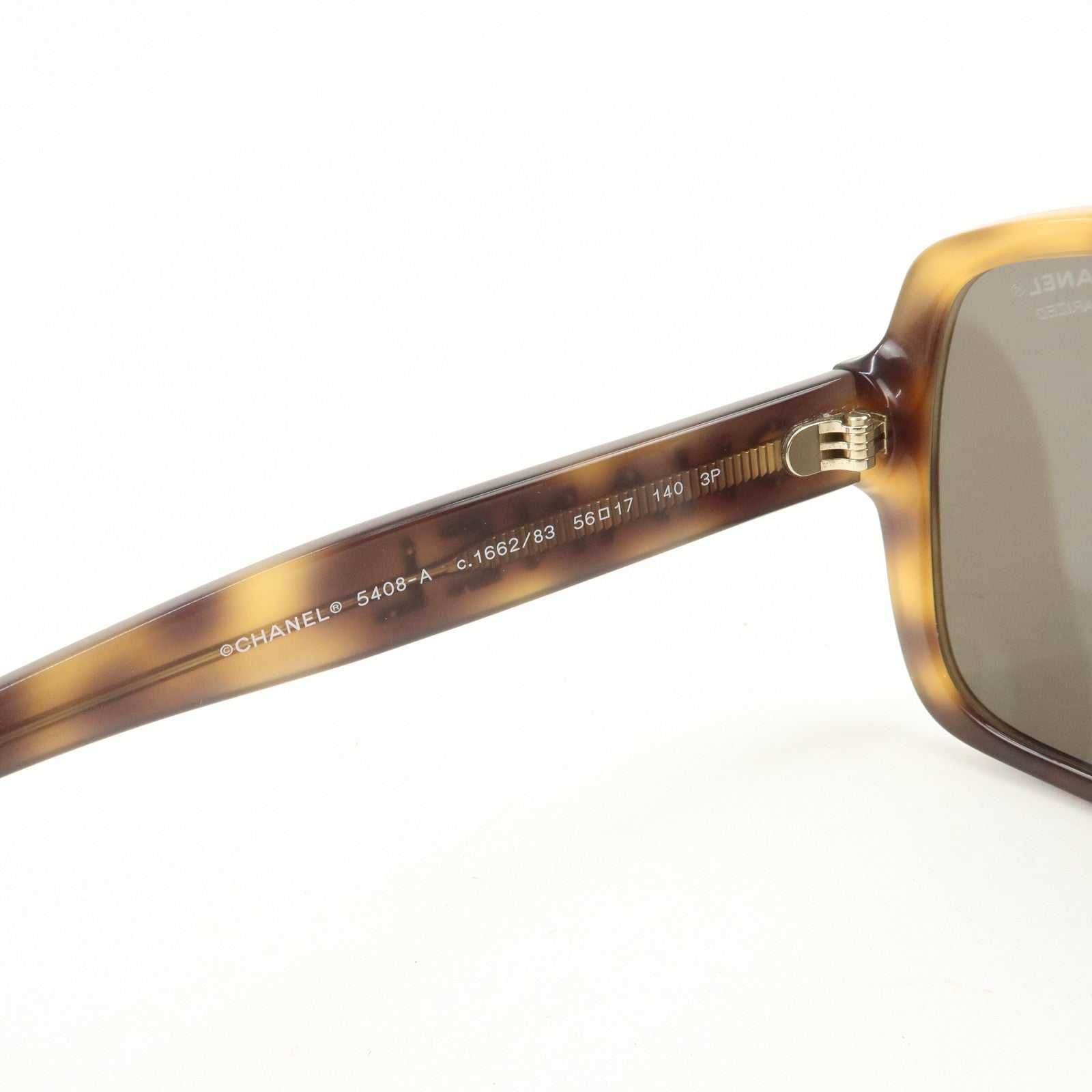 CHANEL Logo Plastic Sunglasses 5408-A c.1662/83 56□17 140 3P