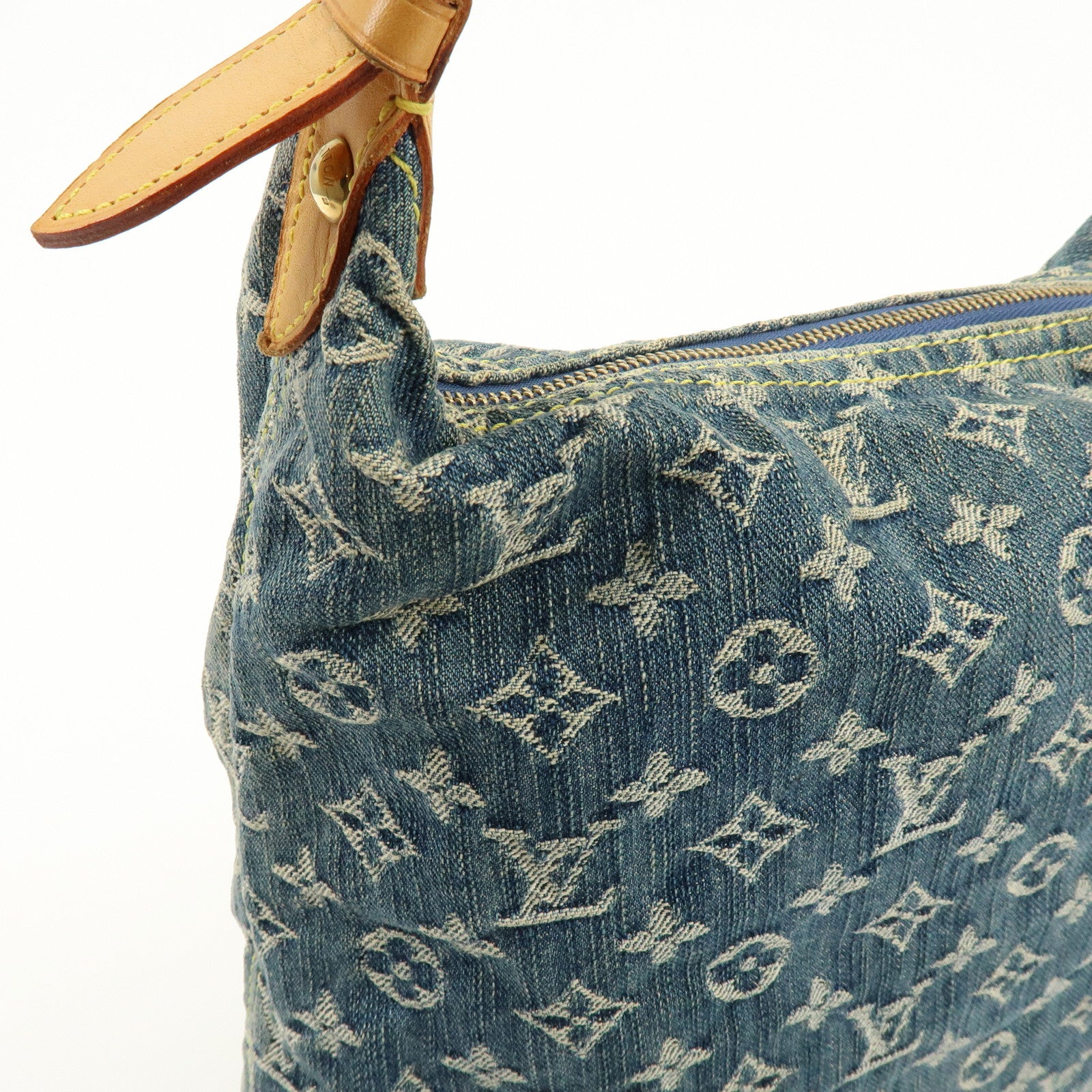 Louis Vuitton Monogram Denim Baggy GM Shoulder Bag Blue M95048