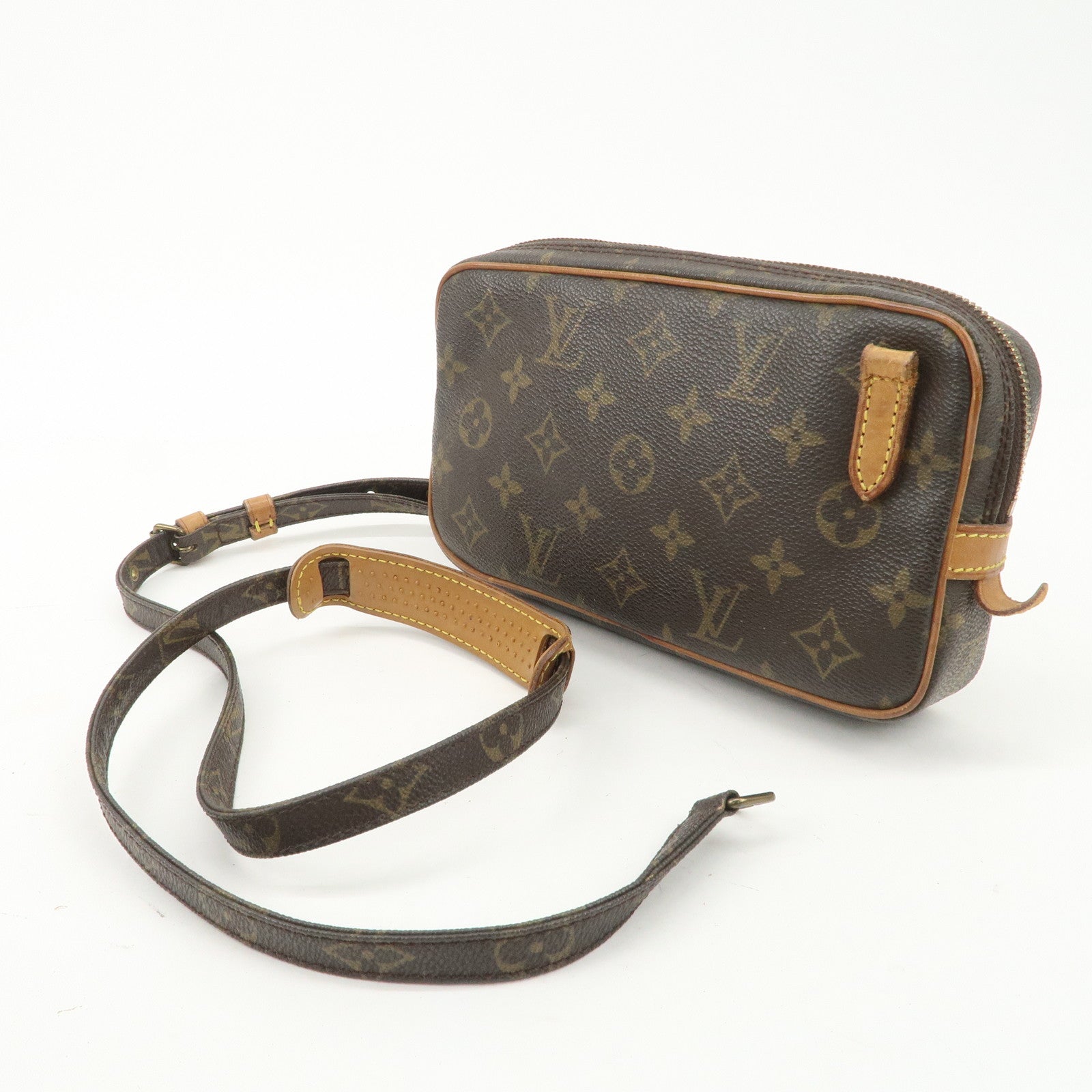 Louis Vuitton Monogram Pochette Marly Bandouliere Bag Brown M51828