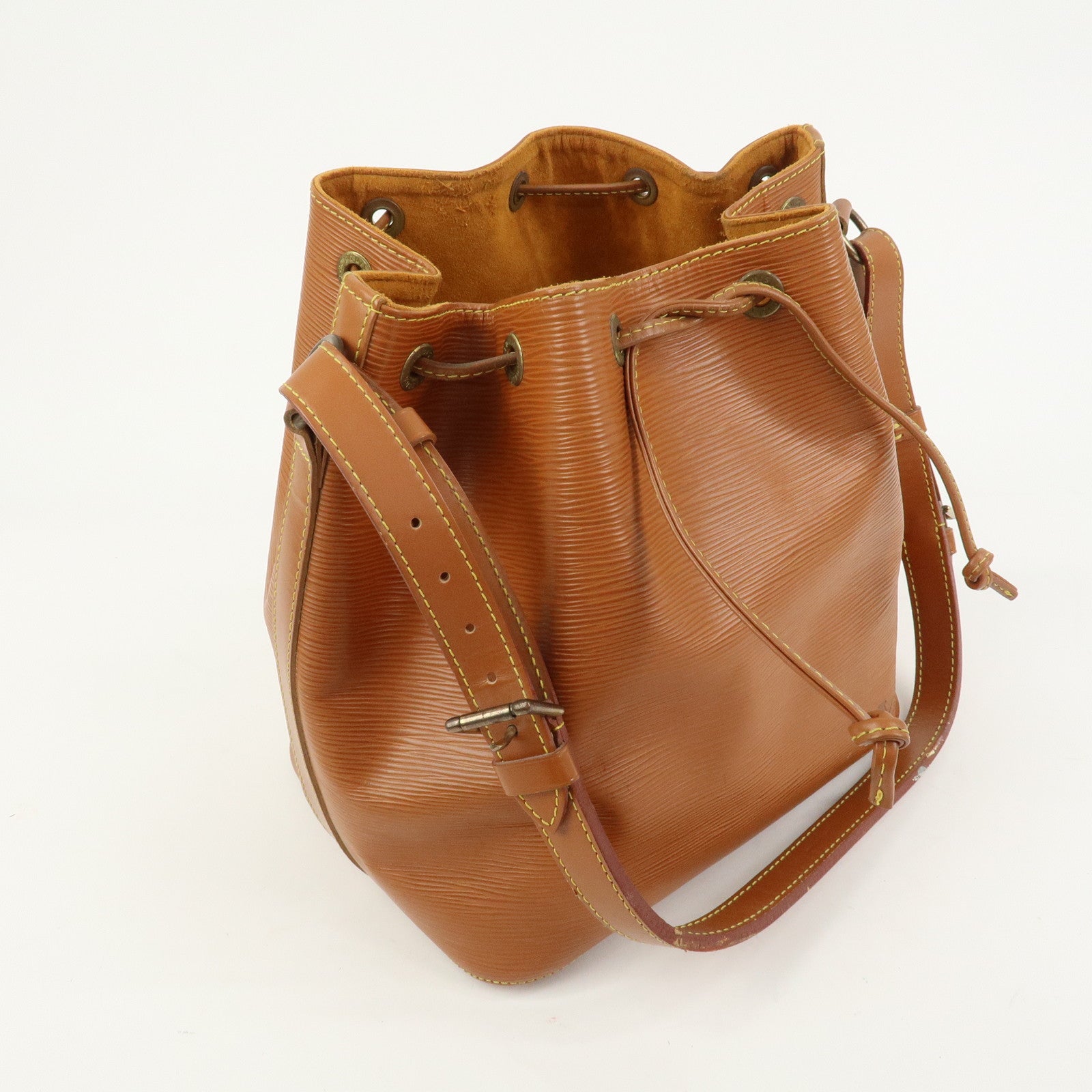 Louis Vuitton Epi Leather Petit Noe Shoulder Bag Zipang Gold M44108