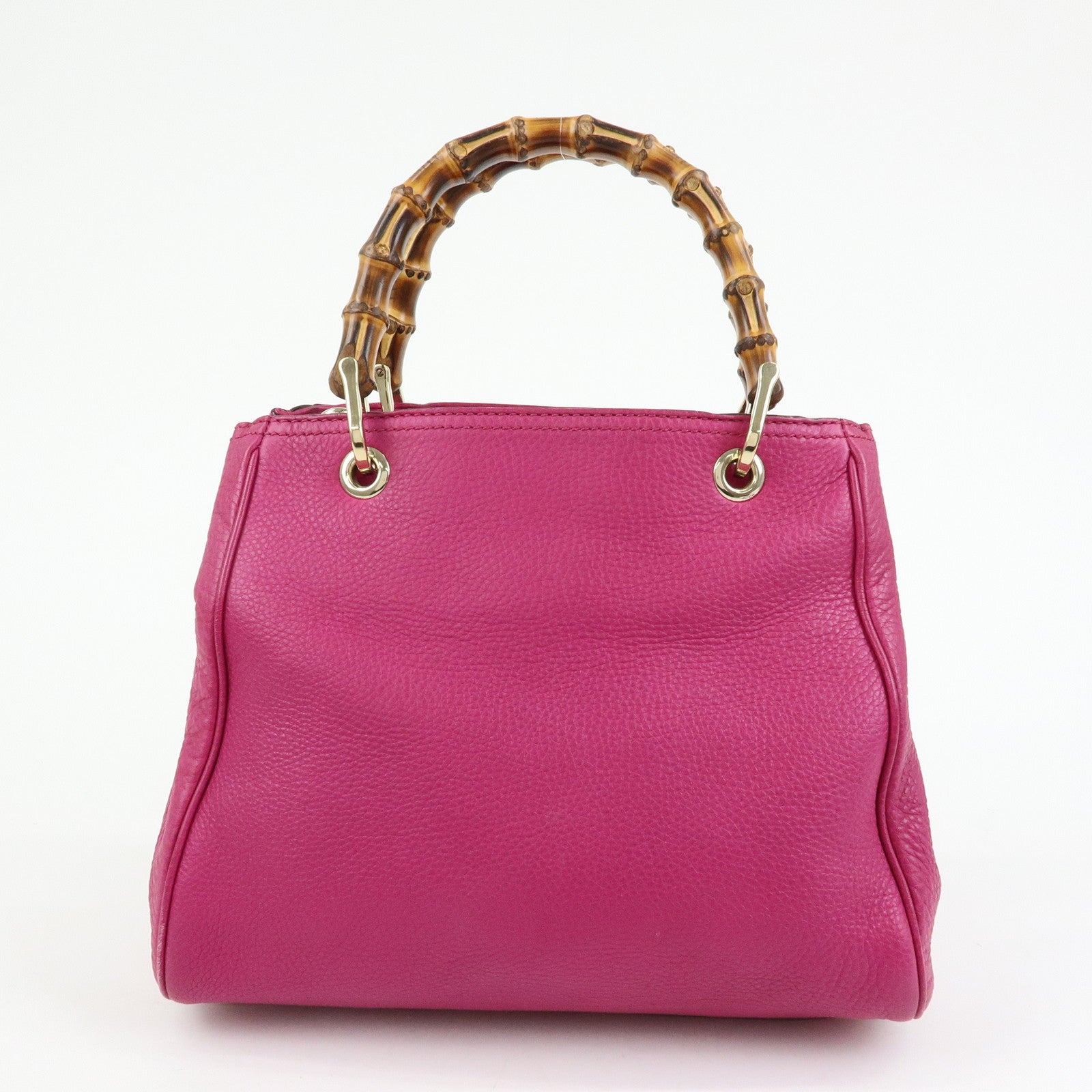 GUCCI Bamboo Leather 2Way Bag Tote Bag Shoulder Bag Pink 336032