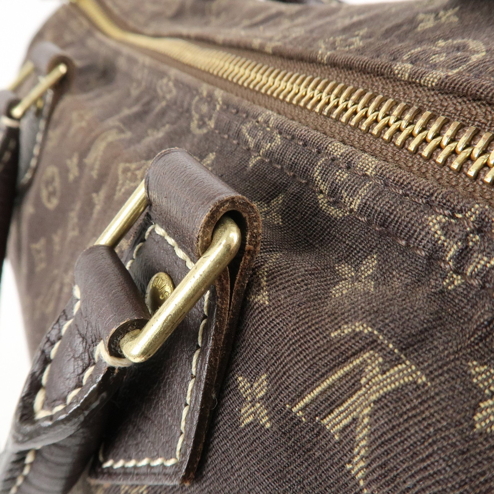 Louis Vuitton Monogram Mini Lin Speedy 30 Boston Bag Ebene M95224 Used