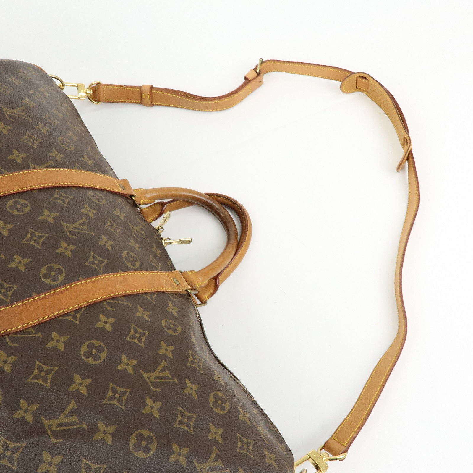 Louis Vuitton Monogram Keep All Bandouliere 55 Boston Bag M41414