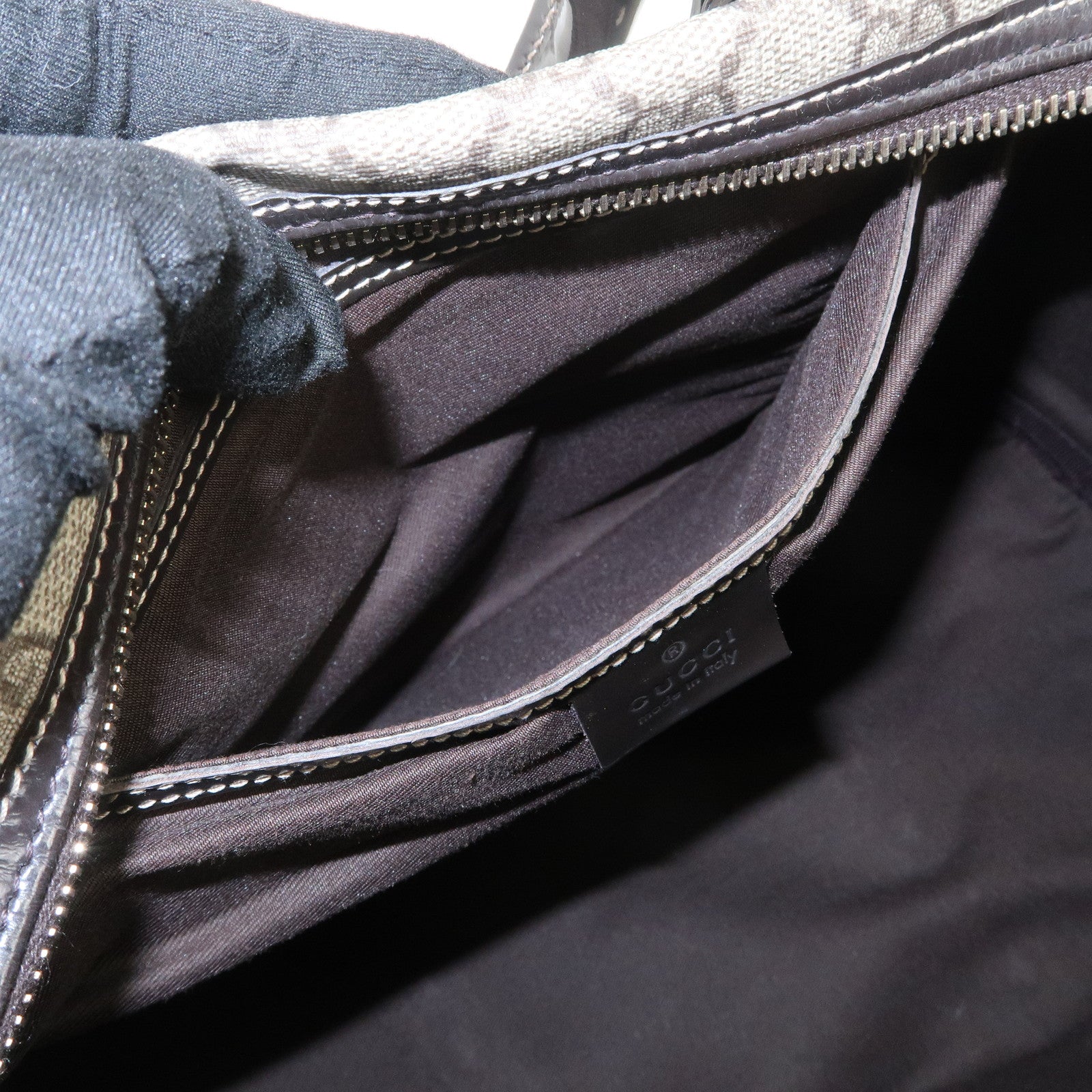 GUCCI GG Supreme Guccissima GG Plus Histoire Boston Bag 193603