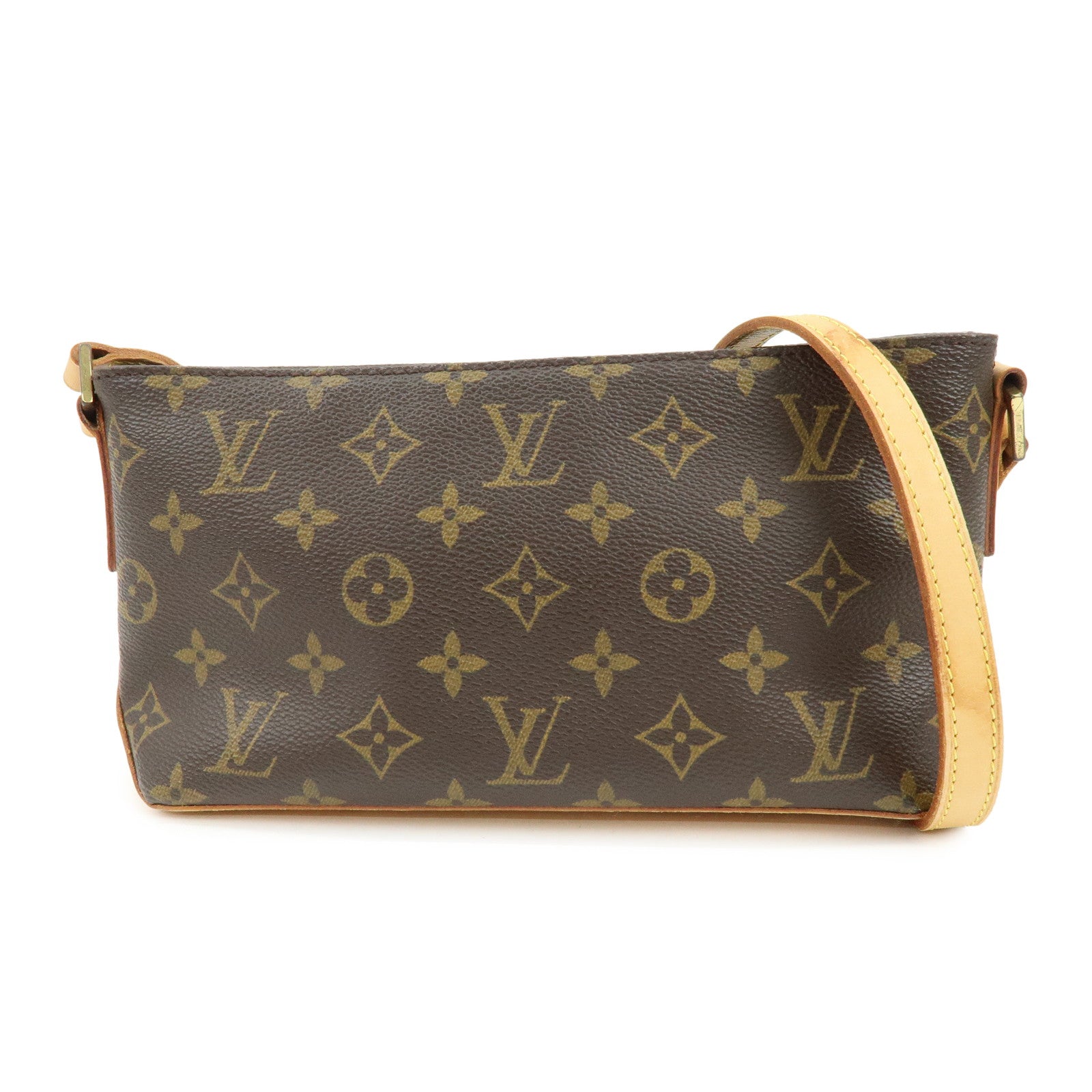 Louis Vuitton Monogram Trotteur Canvas Shoulder Bag Brown M51240