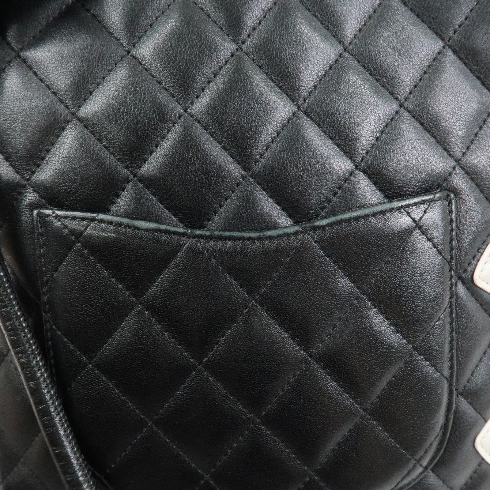 CHANEL Cambon Line Lambskin Medium Pochette Shoulder Bag A25178