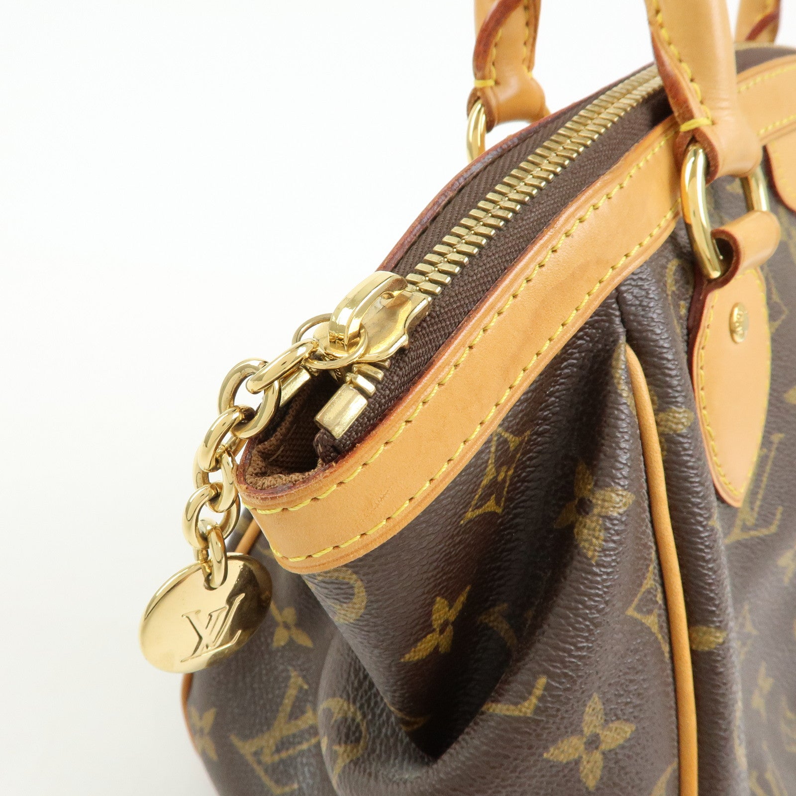Louis Vuitton Monogram Tivoli PM Hand Bag Shoulder Bag Brown M40143