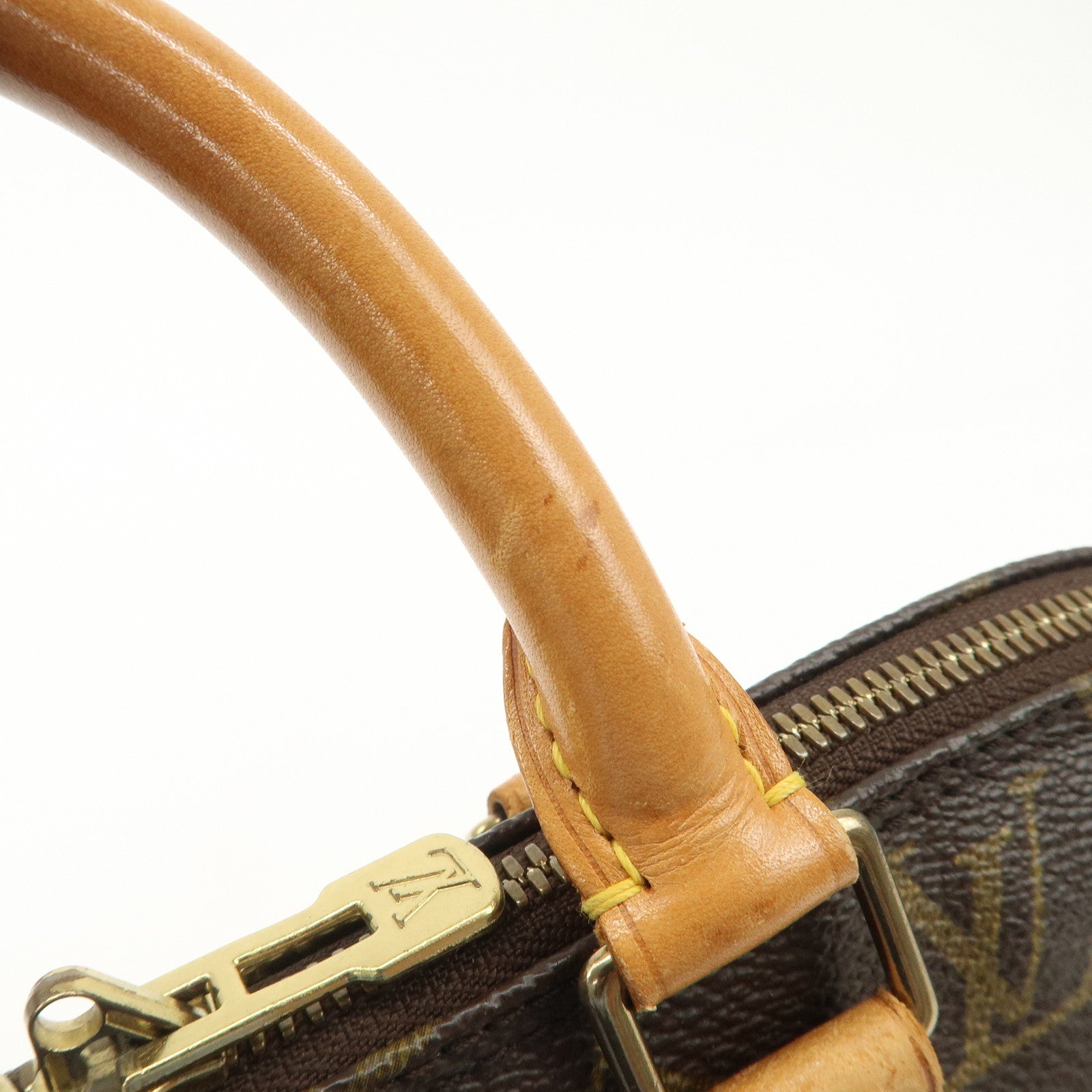 Louis Vuitton Monogram Canvas Alma Hand Bag Brown M51130 Used