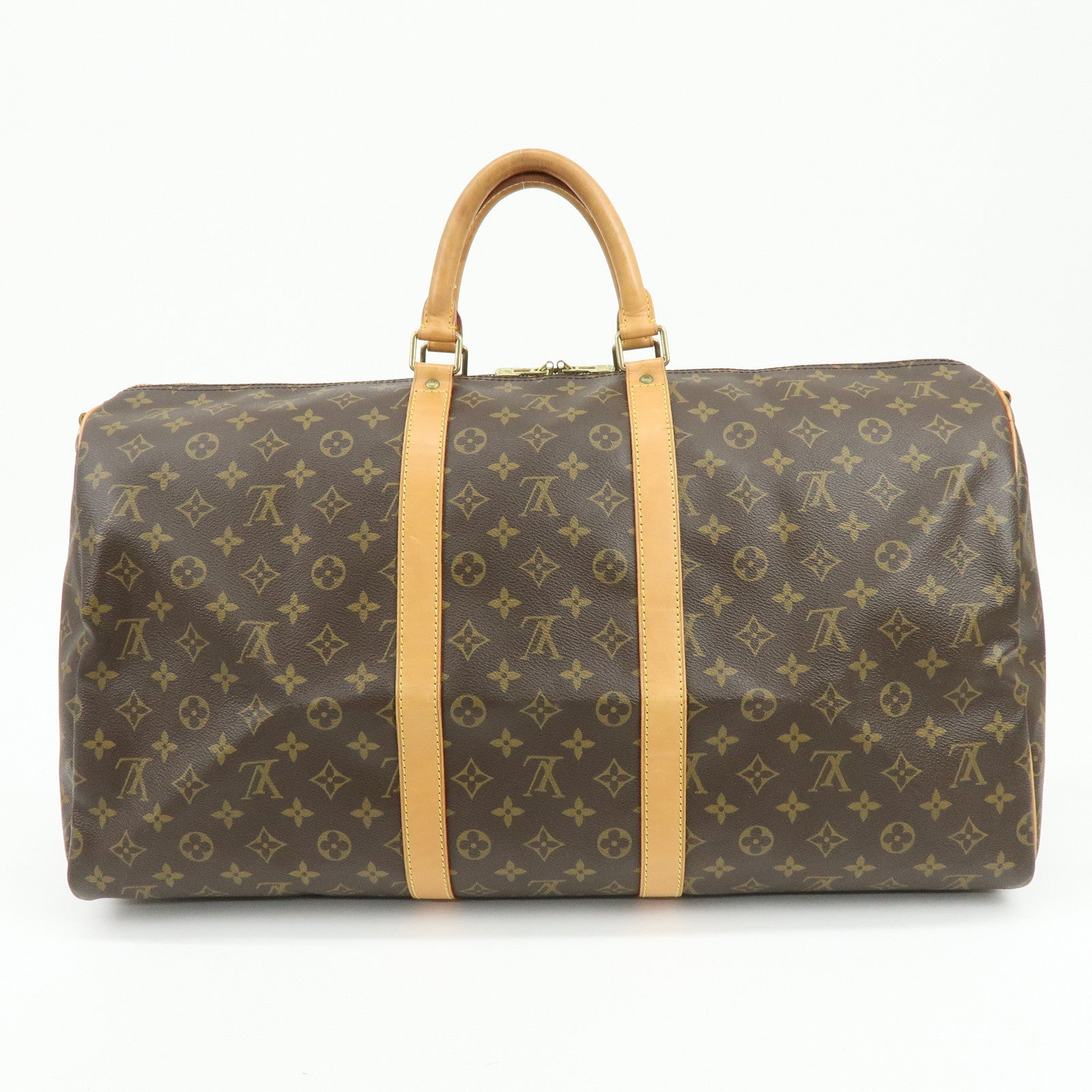 Louis Vuitton Monogram Keep All Bandouliere 55 Boston Bag M41414