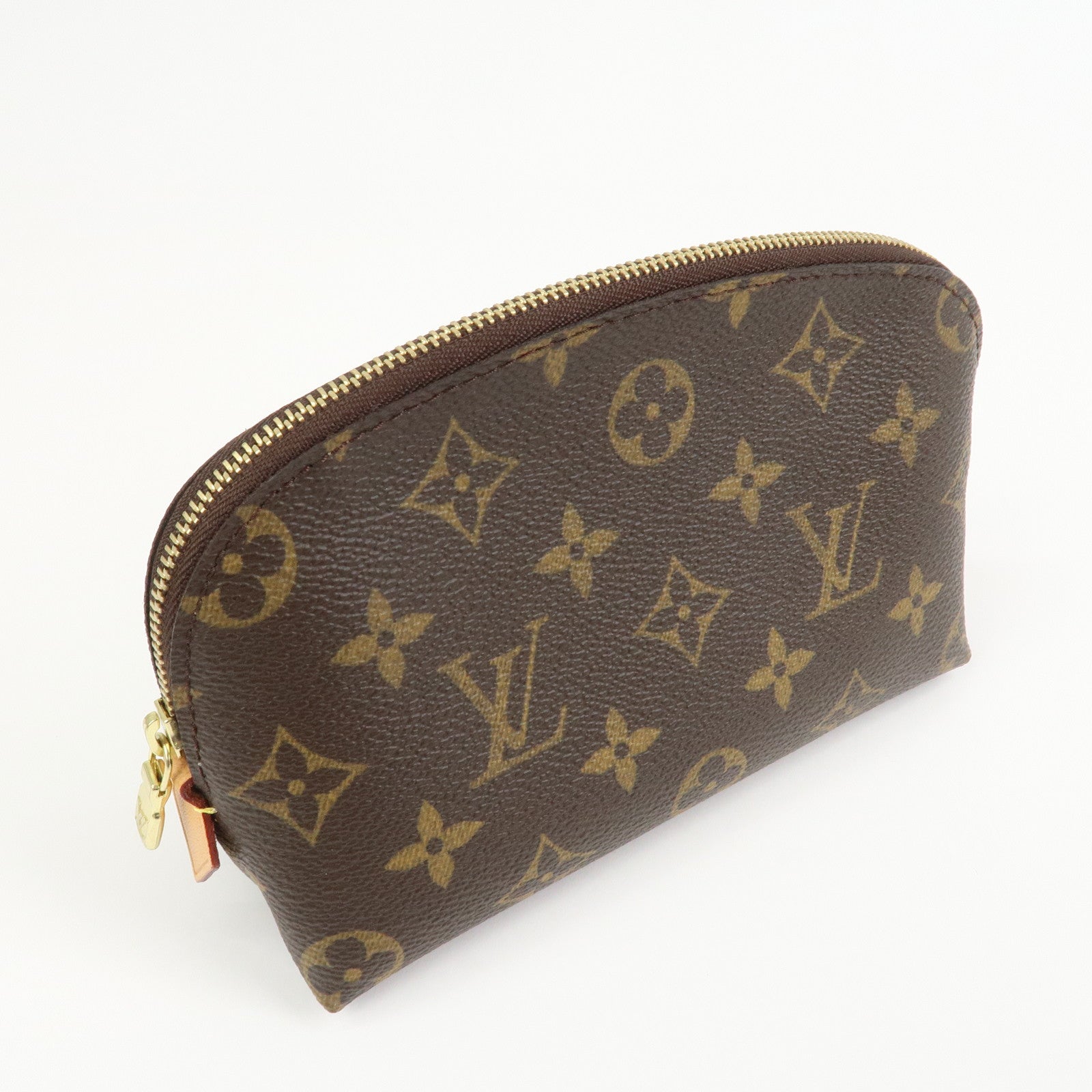 Louis Vuitton Monogram Pochette Cosmetic Pouch Brown M47515