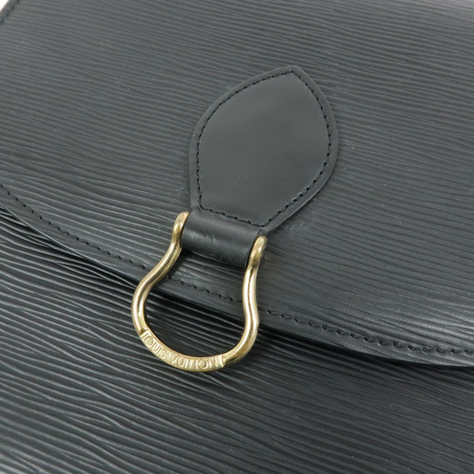 Louis Vuitton Epi Saint Cloud Shoulder Crossbody Bag Noir M52192