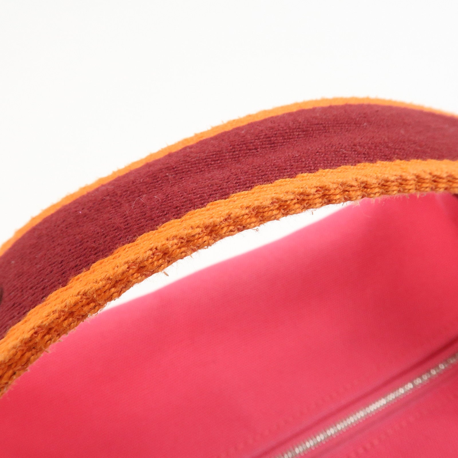 HERMES Brides A Brac GM Pouch Hand Bag Vanity Bag Toile H Pink