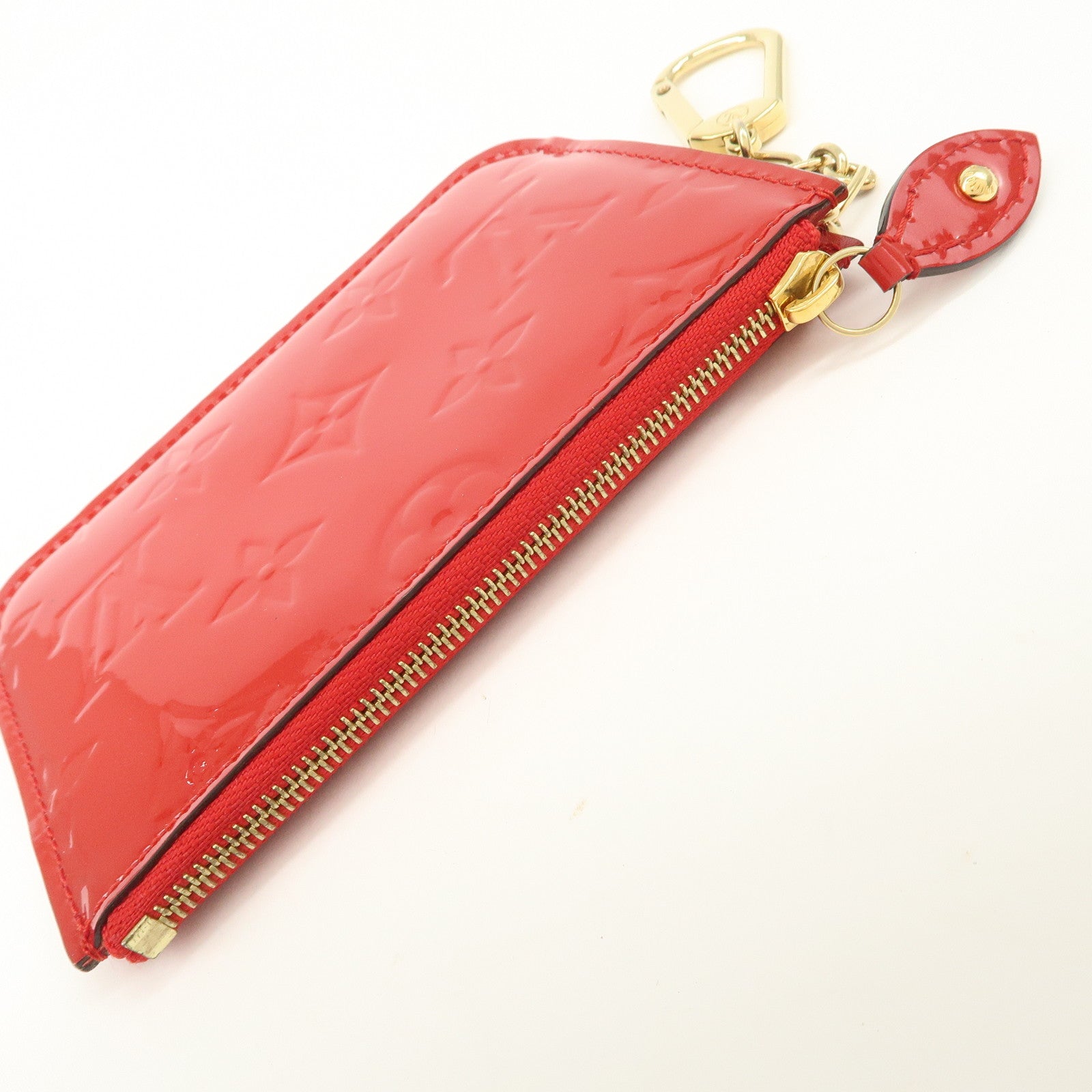 Louis Vuitton Monogram Vernis Pochette Cles NM Cerise M90214