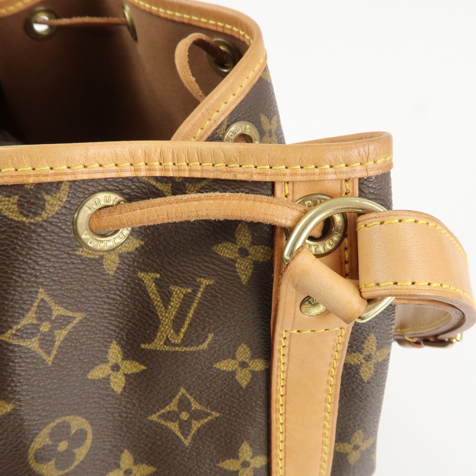 Louis Vuitton Monogram Noe Shoulder Bag Hand Bag Brown M42224 Used