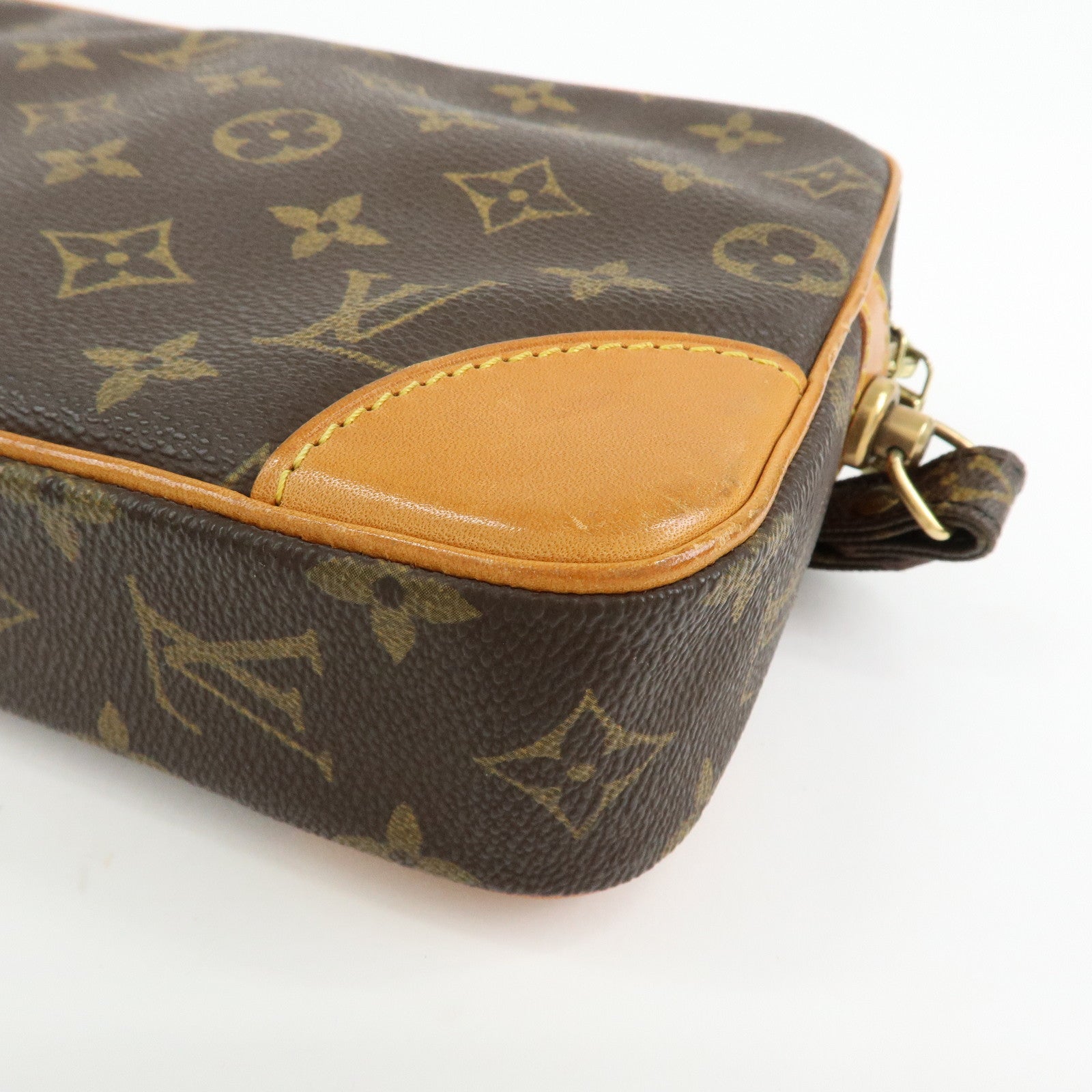 Louis Vuitton Monogram Marly Dragonne GM Clutch Bag Brown M51825