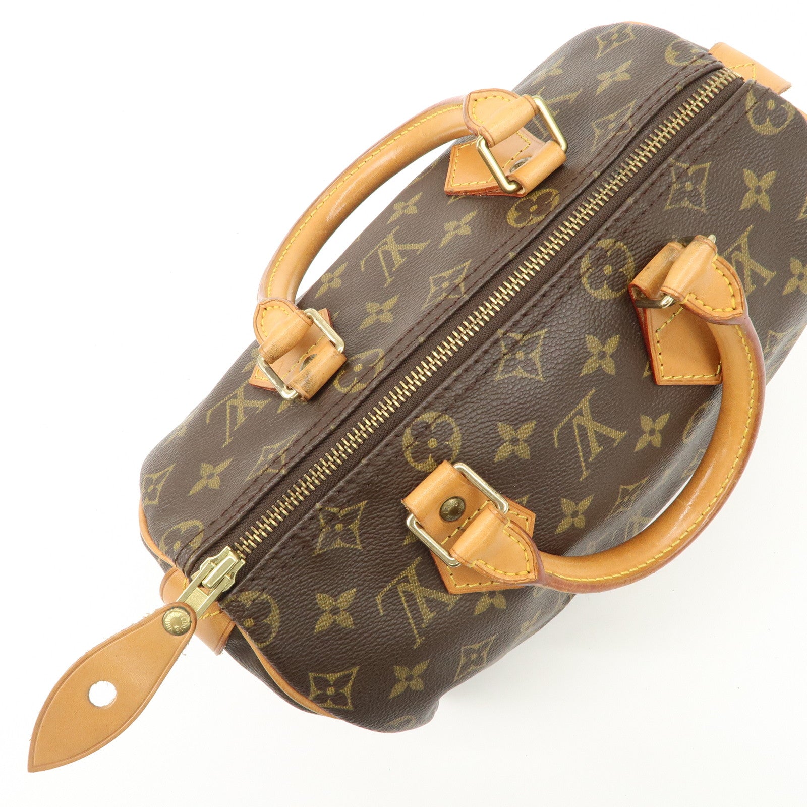 Louis Vuitton Monogram Speedy 25 Hand Bag Boston Bag M41528 Used