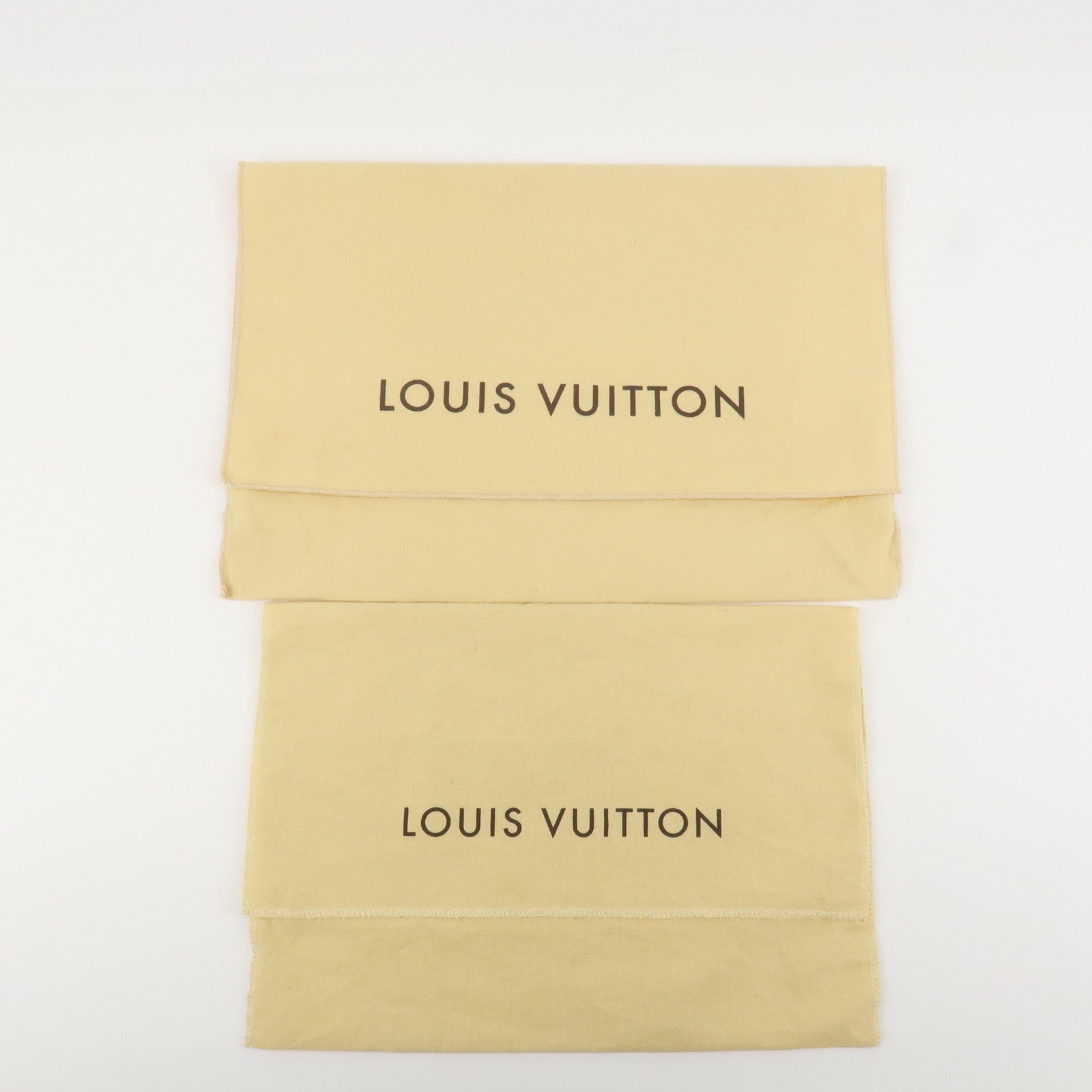 Louis Vuitton Set Of 10 Dust Bag Storage Bag Flap Style Beige Used