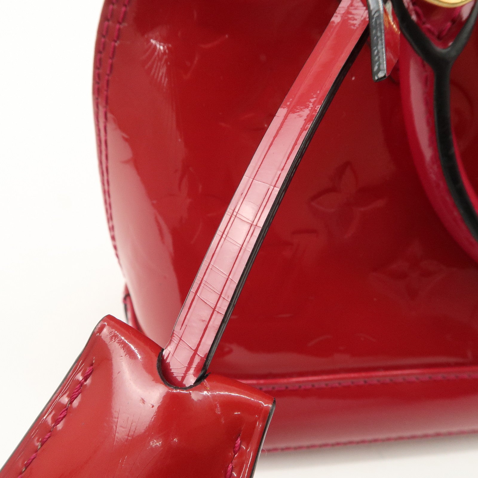 Louis Vuitton Monogram Vernis Alma BB Hand Bag Rose Indien M91771 Used