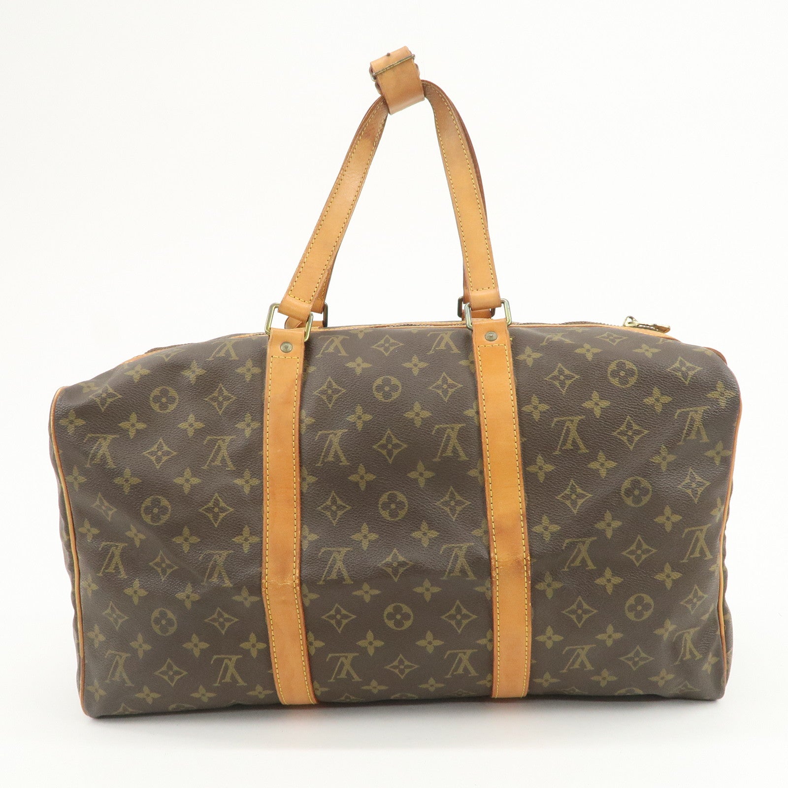 Louis Vuitton Monogram Sac Souple 45 Boston Bag Brown M41624