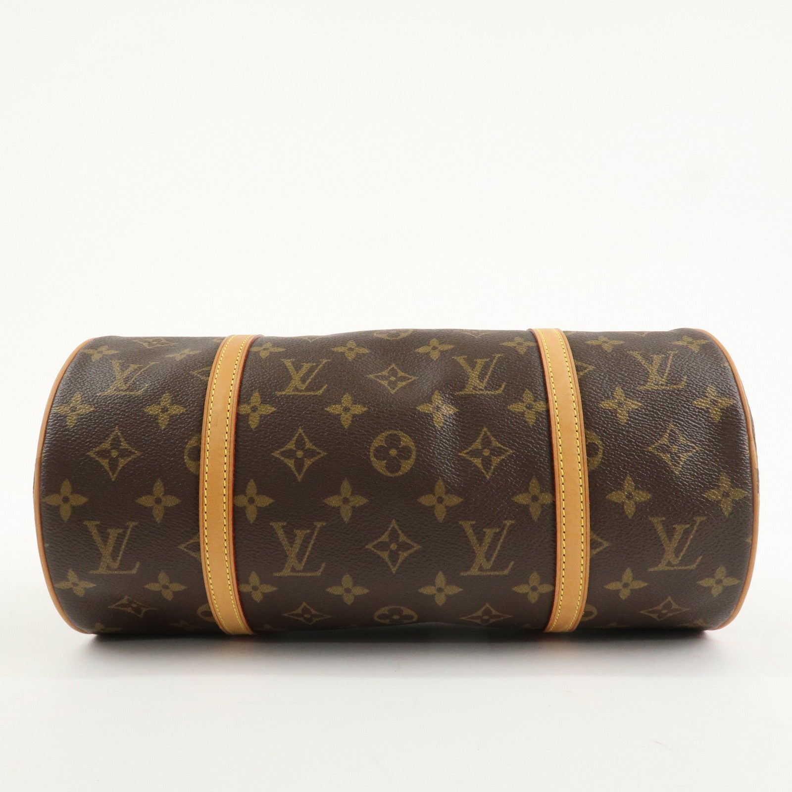 Louis Vuitton Monogram Papillon 30 Hand Bag New Style Brown M51385 Used