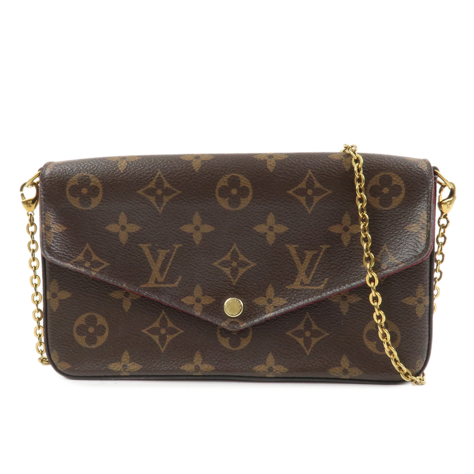 Louis Vuitton Monogram Pochette Felicie Shoulder Bag Brown M61276