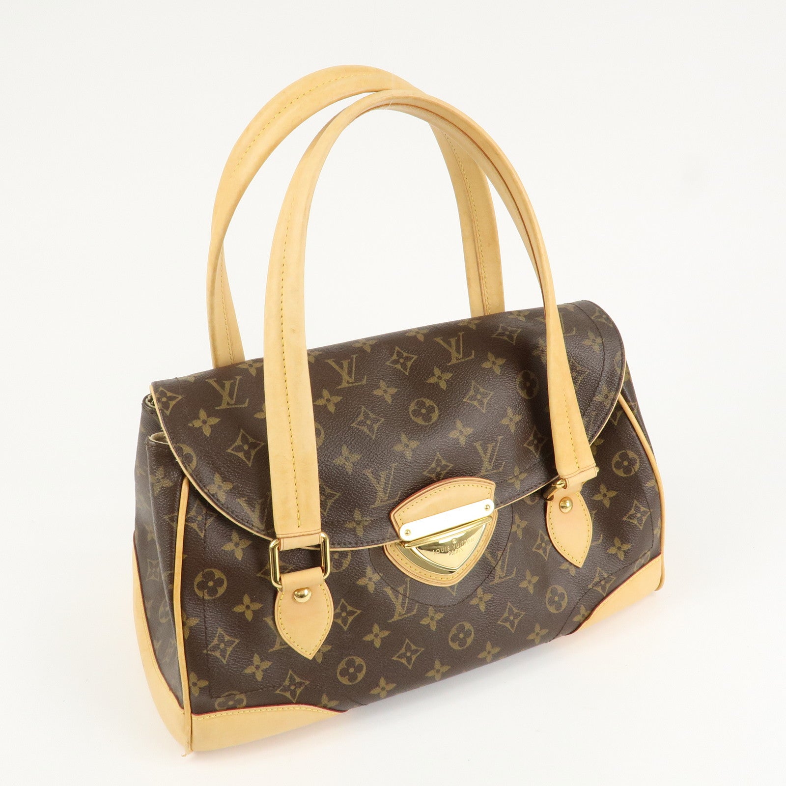 Louis Vuitton Monogram Beverly GM Hand Bag Brown M40120 Used