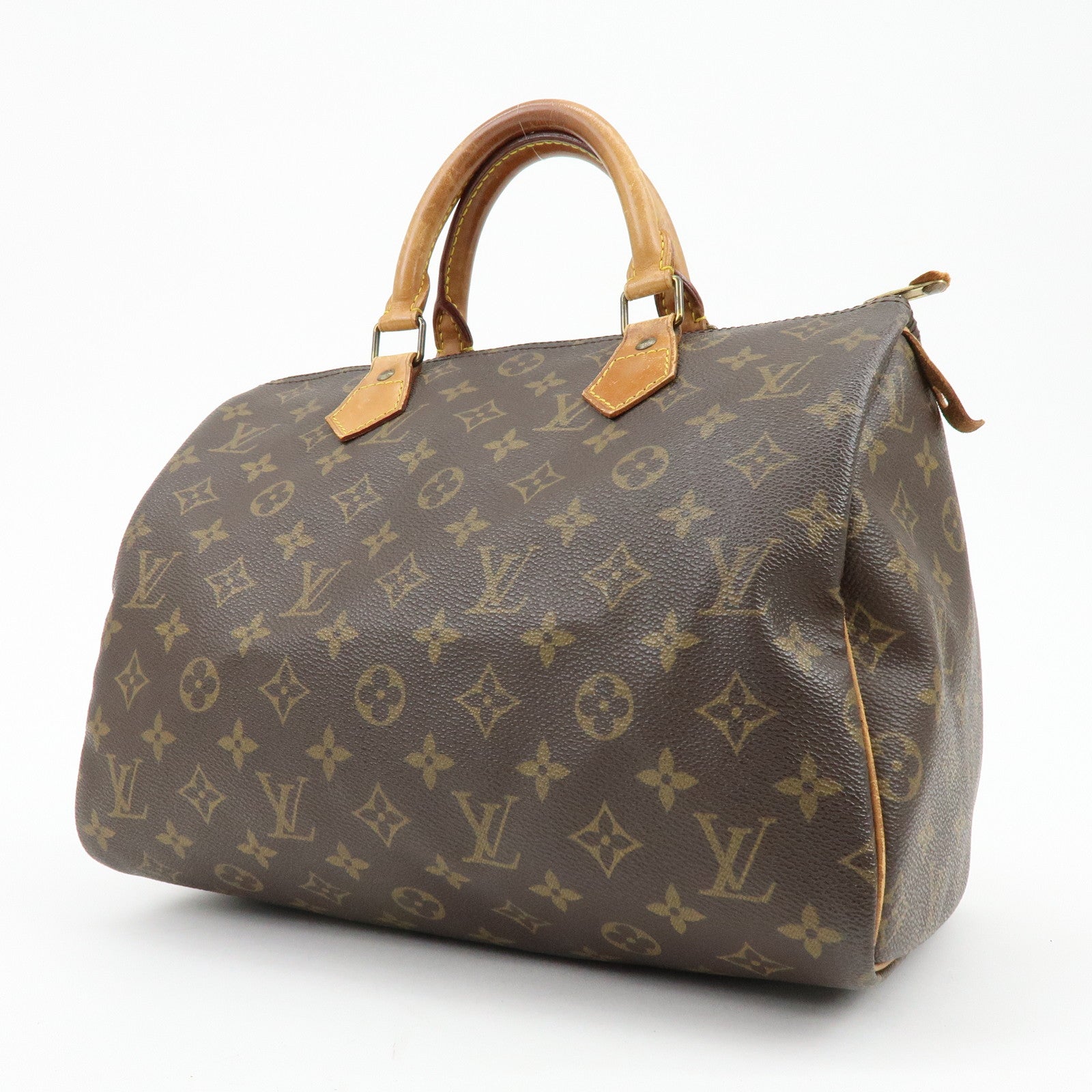 Louis Vuitton Monogram Speedy 30 Boston Bag Hand Bag Brown M41526
