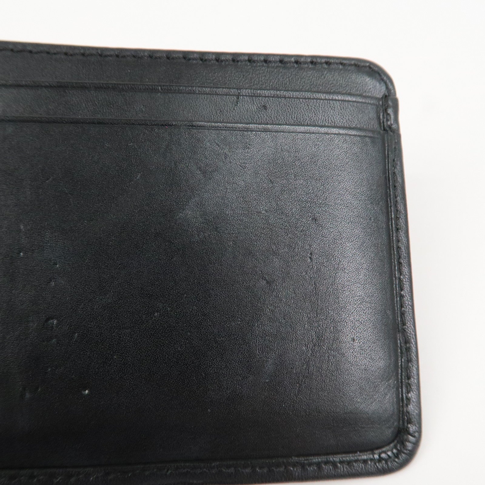 CHANEL Cambon Line Matelasse COCO Mark Card Case Black A26725