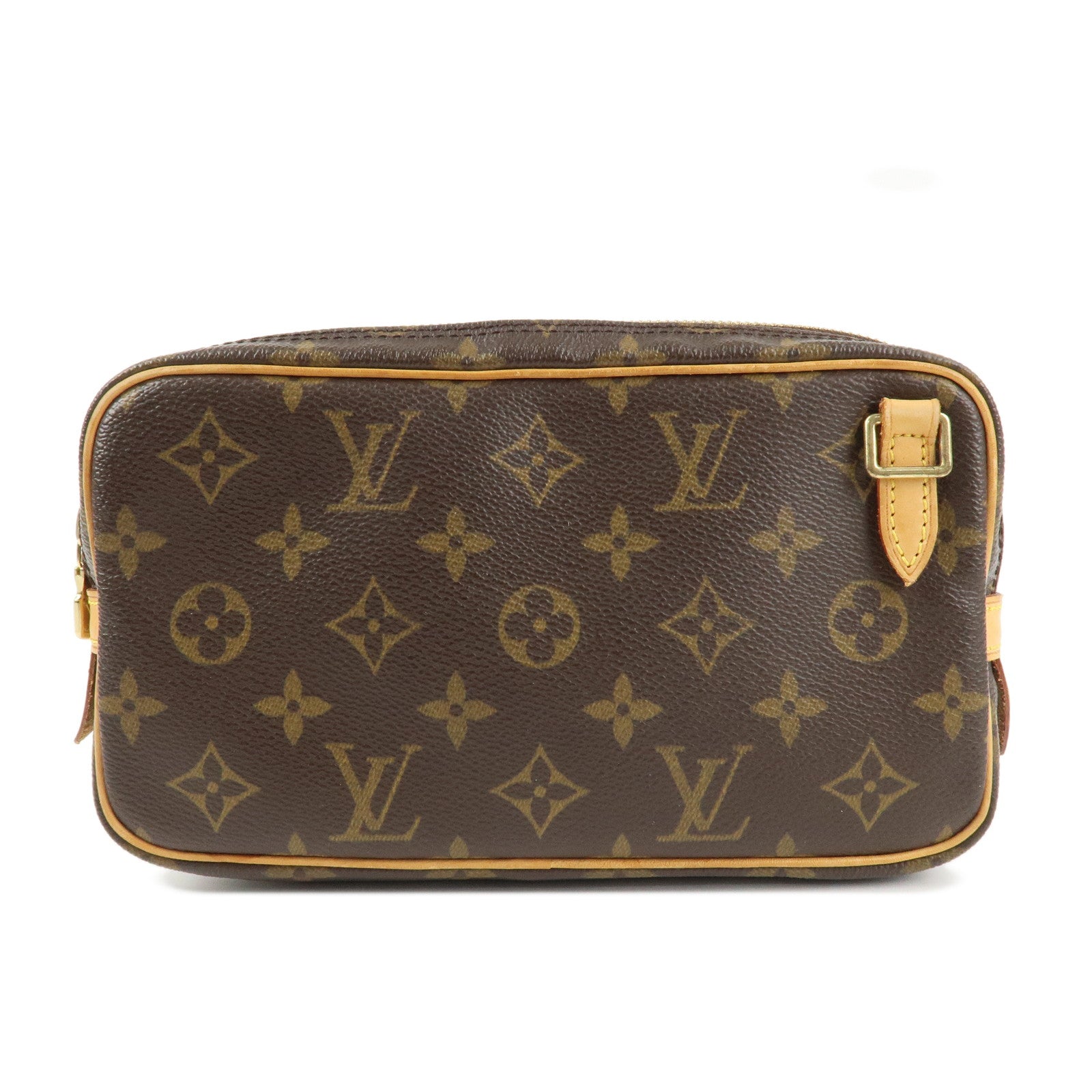 Louis Vuitton Monogram Pochette Marly Bandouliere Bag Brown M51828 Used