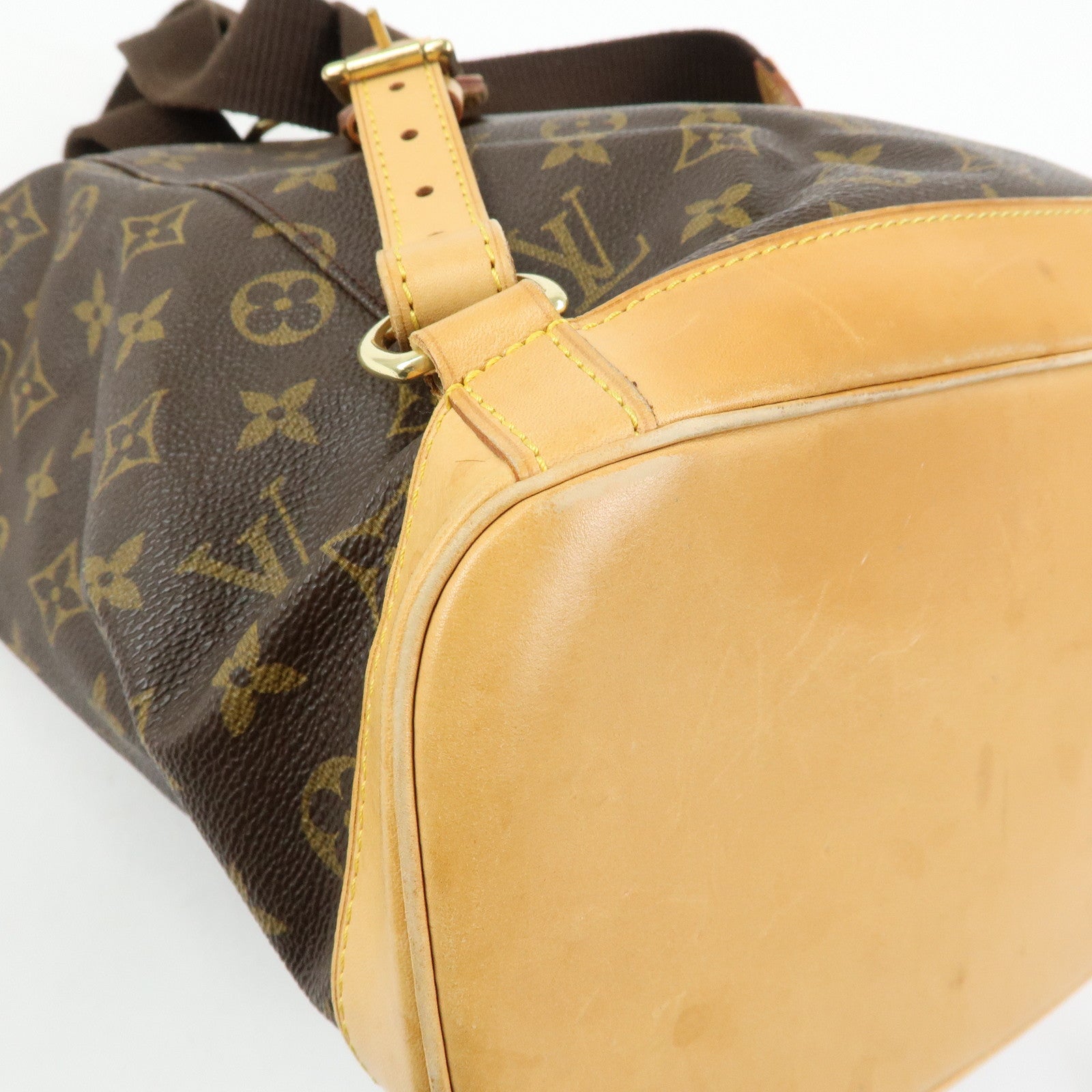 Louis Vuitton Monogram Montsouris GM Backpack Rucksack Brown M51135
