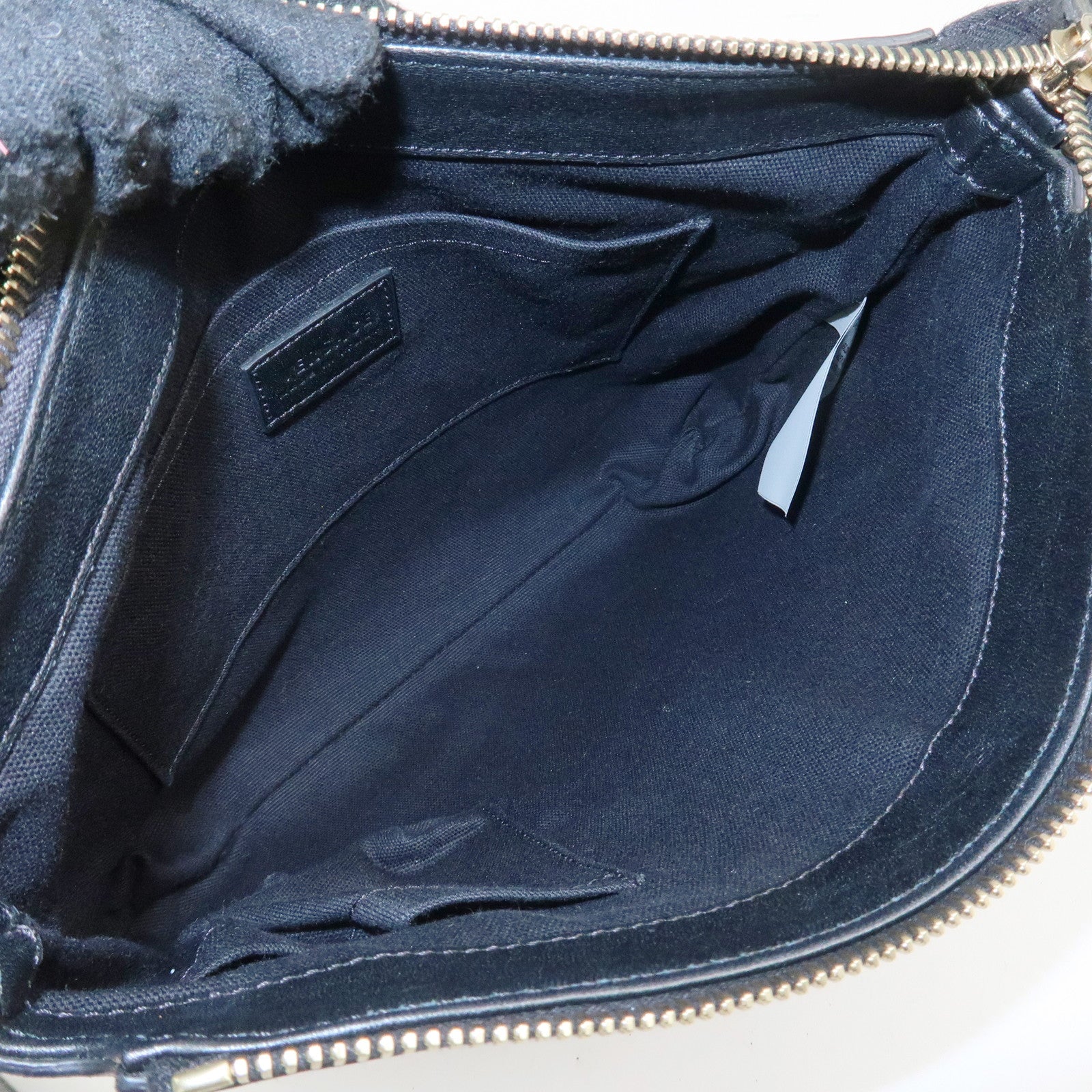 GIANNI VERSACE Medusa Chain Shoulder Bag Hand Bag Black Brown Used