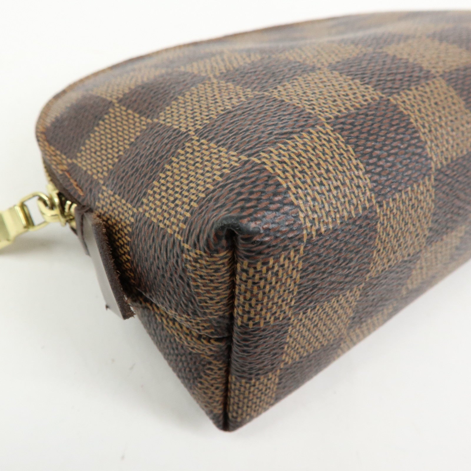 Louis Vuitton Damier Pochette Cosmetic PM Pouch Brown N47516