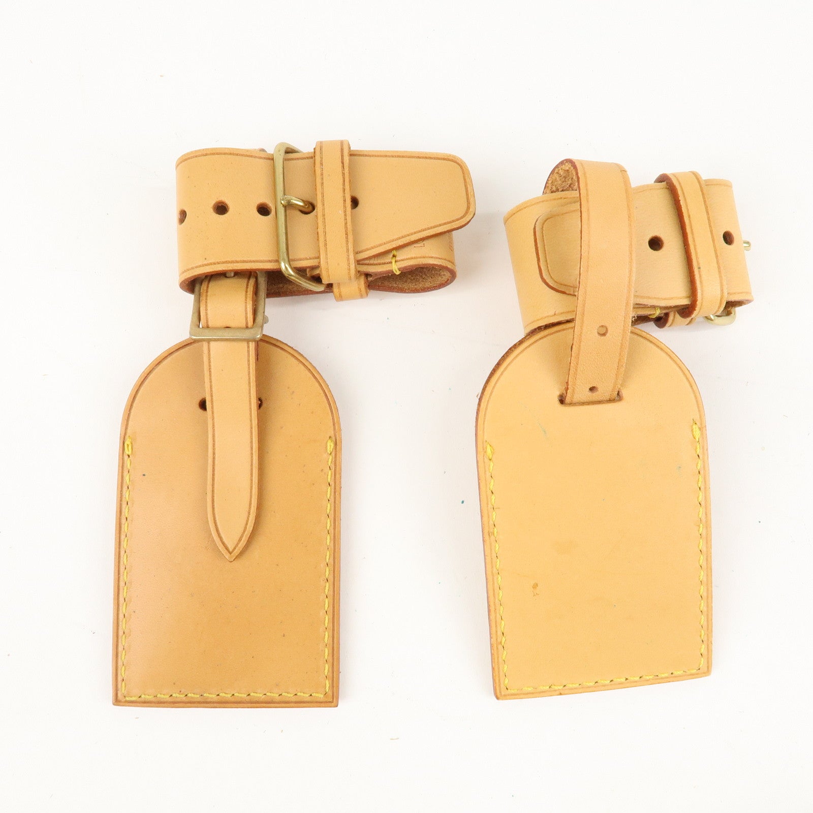 Louis Vuitton Set of 10 Nume Leather Name Tag & Poignet Natural Used