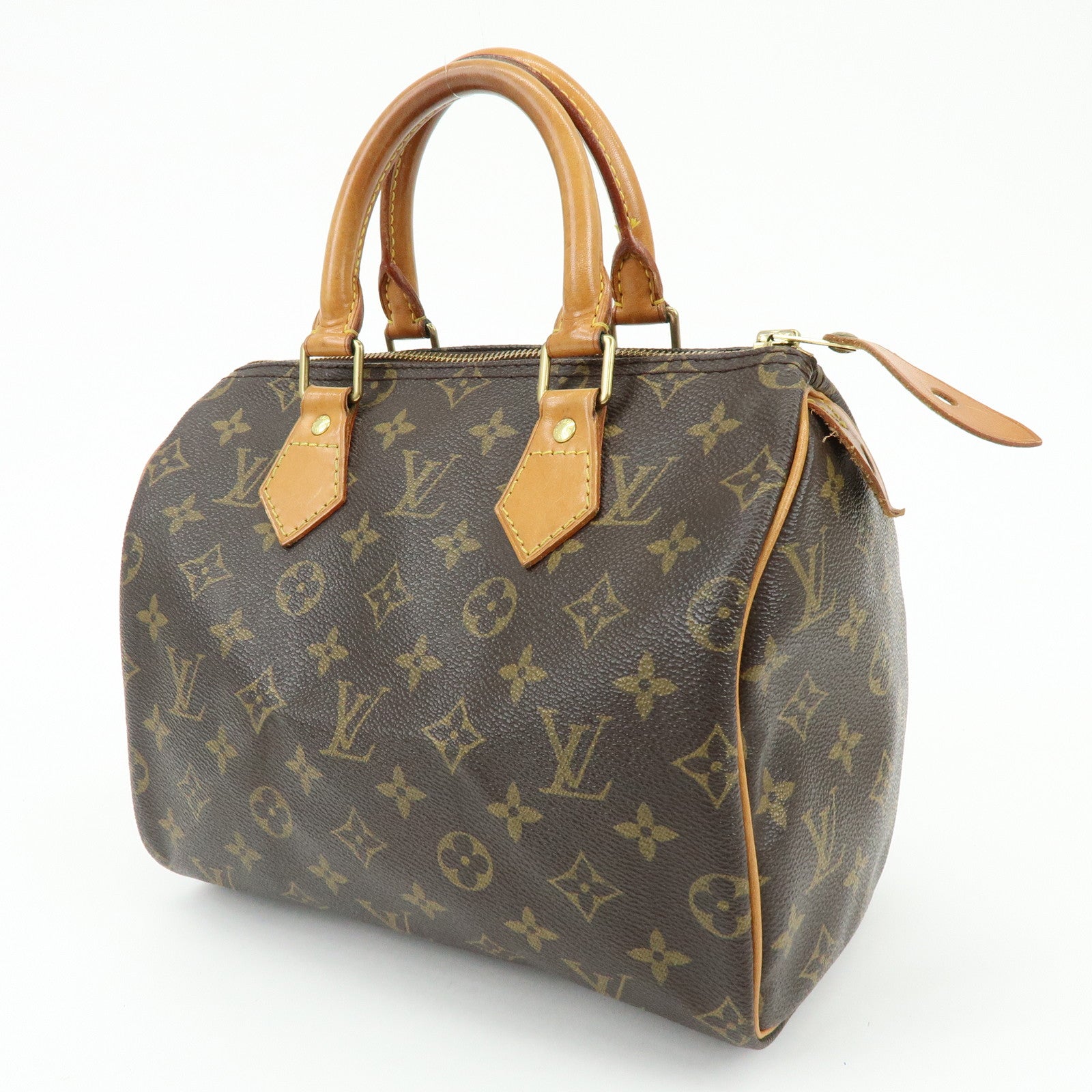 Louis Vuitton Monogram Speedy 25 Boston Bag Hand Bag Brown M41528