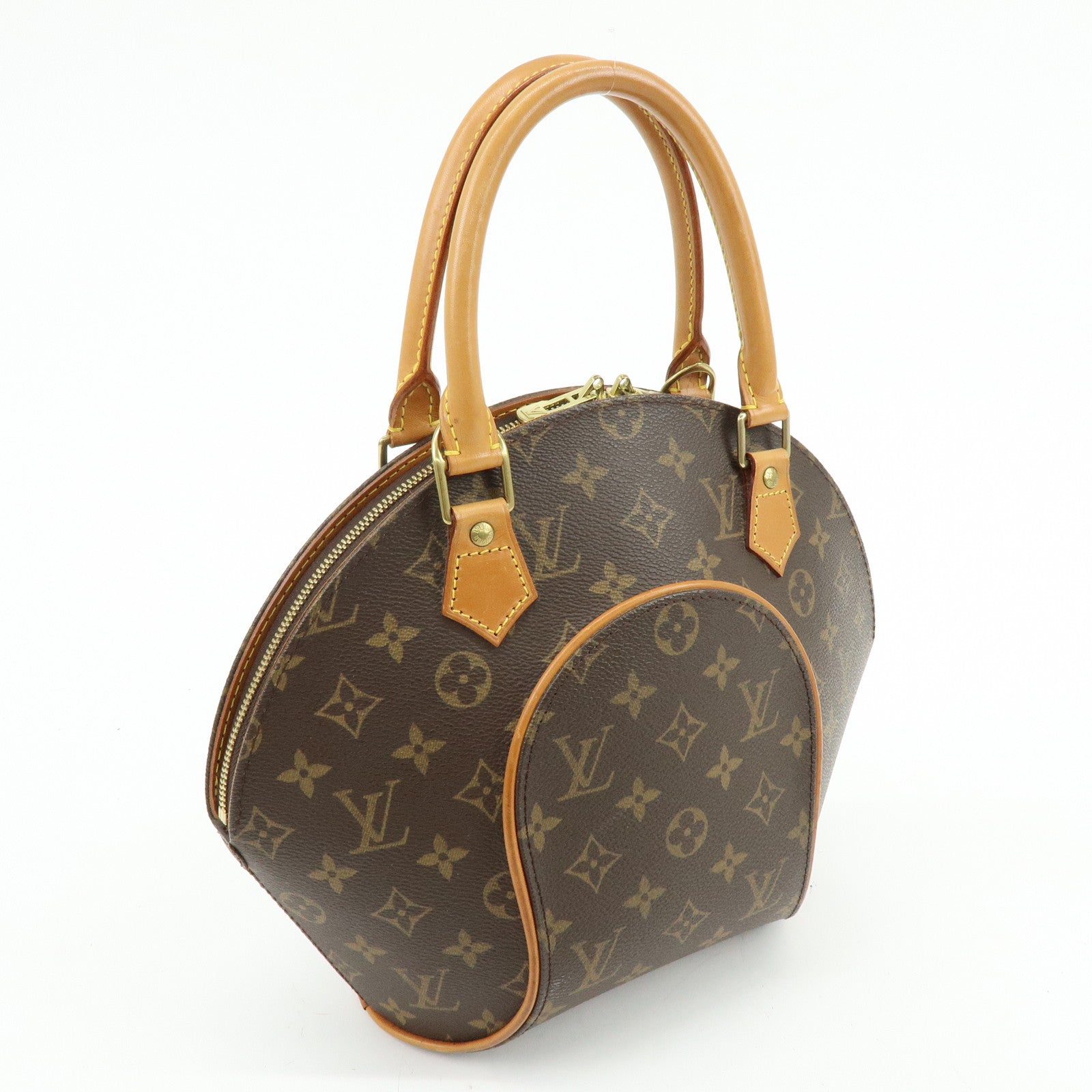 Louis Vuitton Monogram Ellipse PM Hand Bag Brown M51127