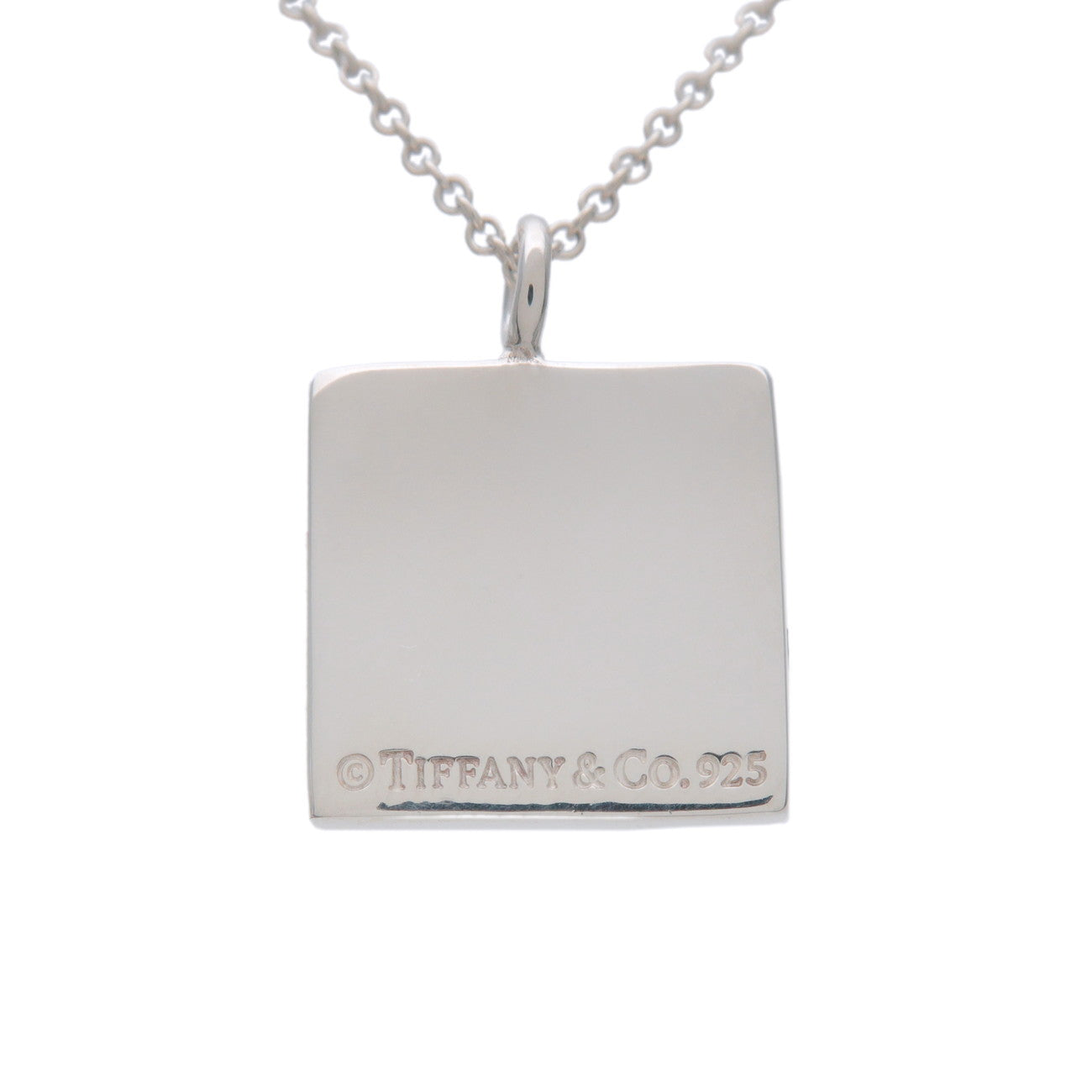 Tiffany & Co Notes Square Necklace SV925 Silver
