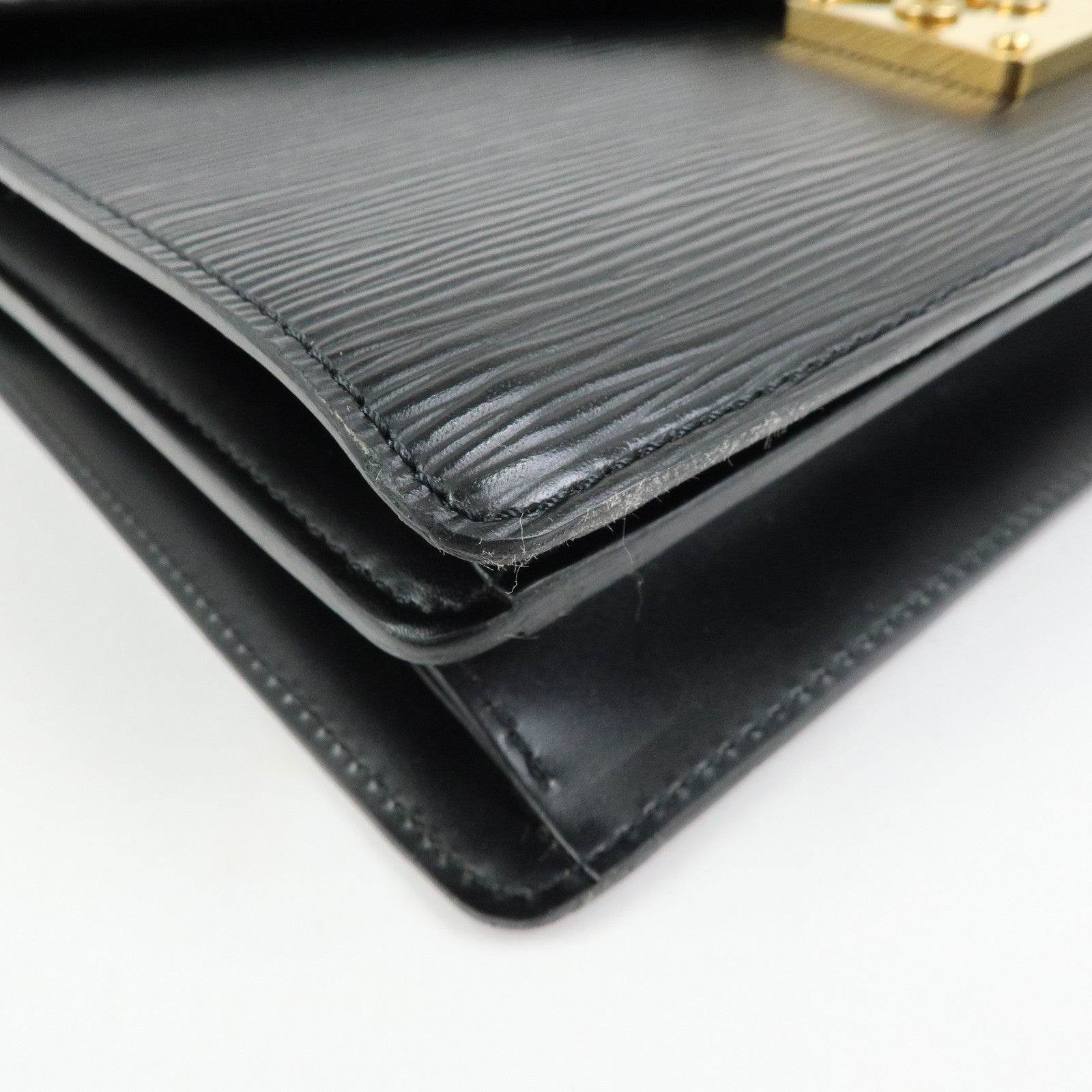 Louis Vuitton Epi Concorde Leather Hand Bag Noir Black M52132