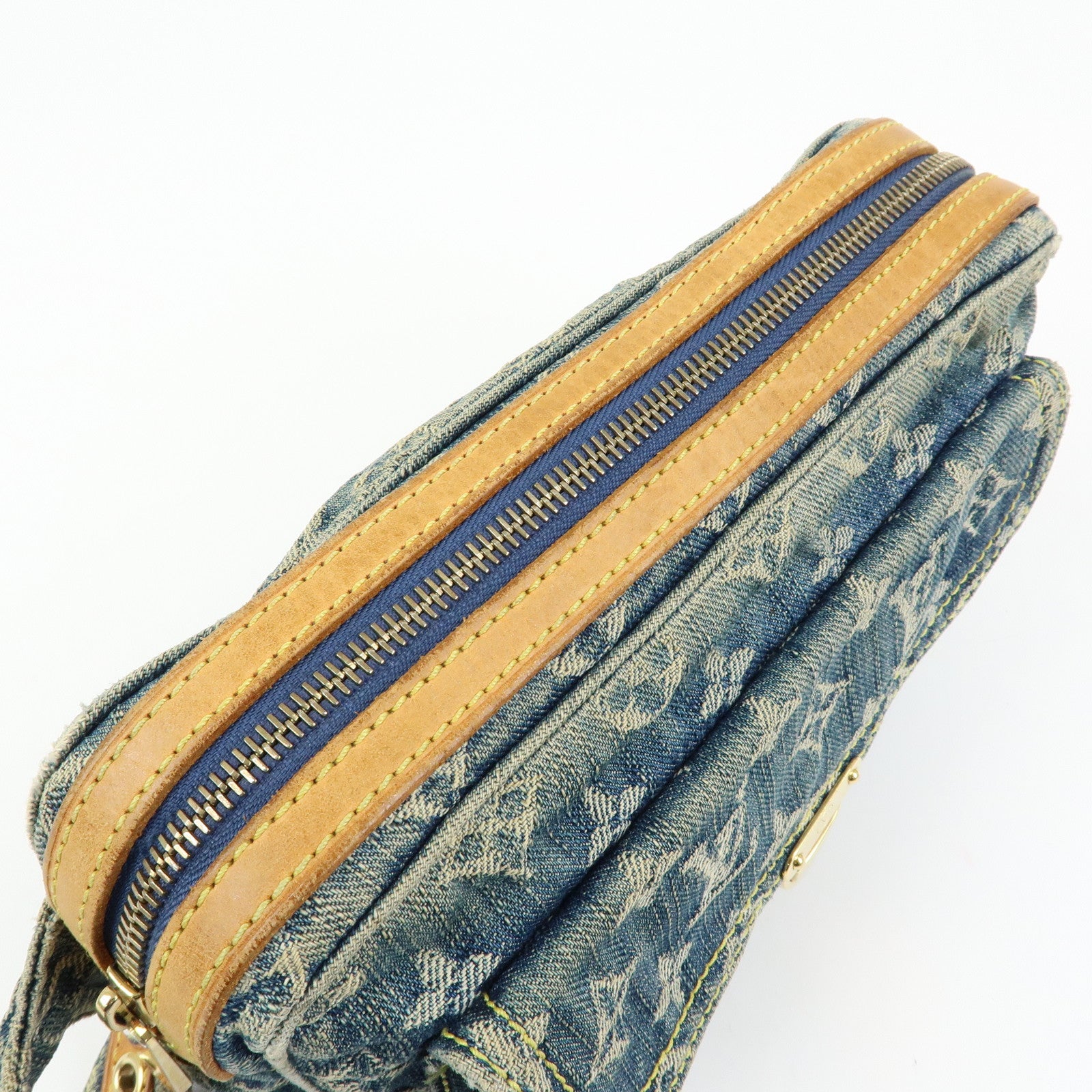 Louis Vuitton Monogram Denim Bum Bag Waist Bag Blue M95347