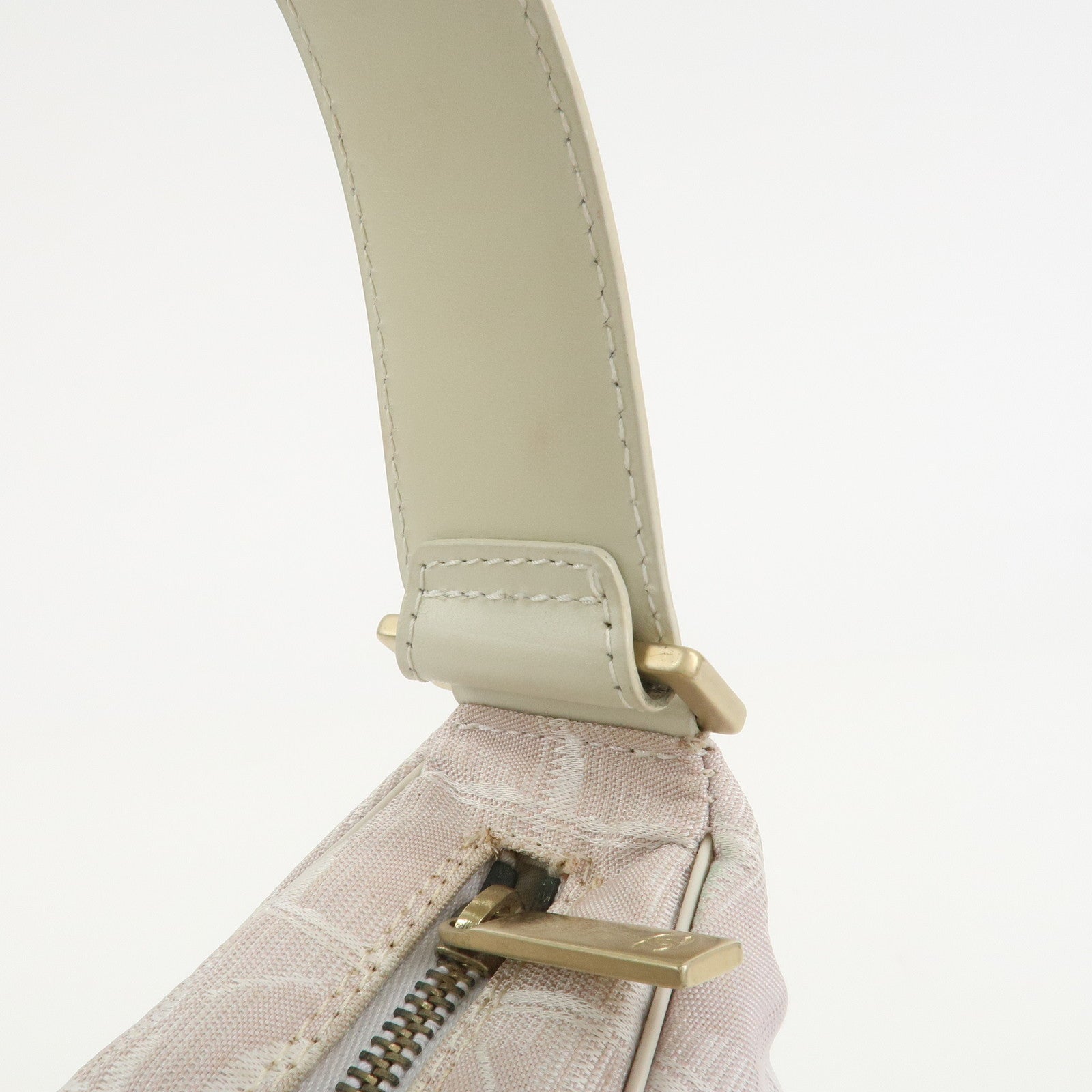 CHANEL New Travel Line Canvas Leather Shoulder Bag Hand Bag Pink