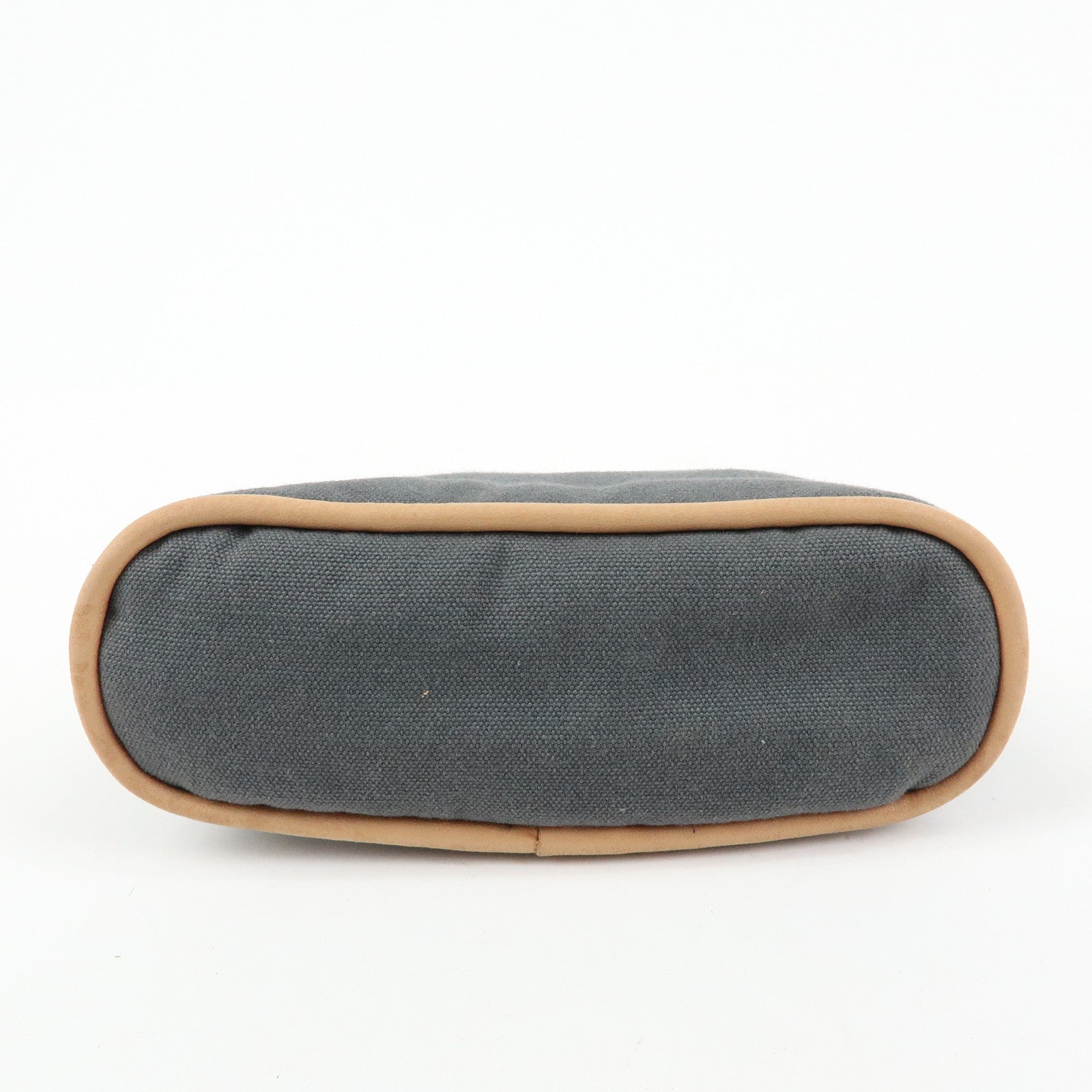 HERMES Set of 2 Bolide Mini 16 Canvas Leather Pouch Pink Grey